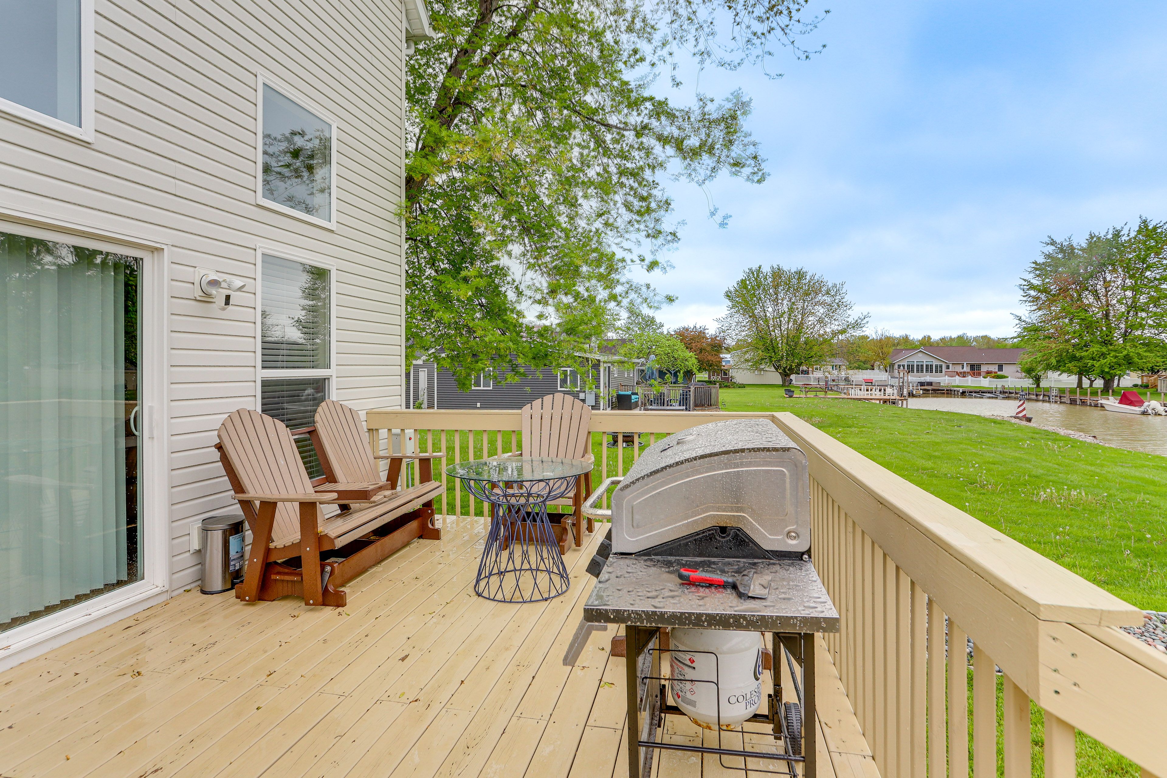 Deck | Outdoor Dining Area | Gas Grill | Water Views