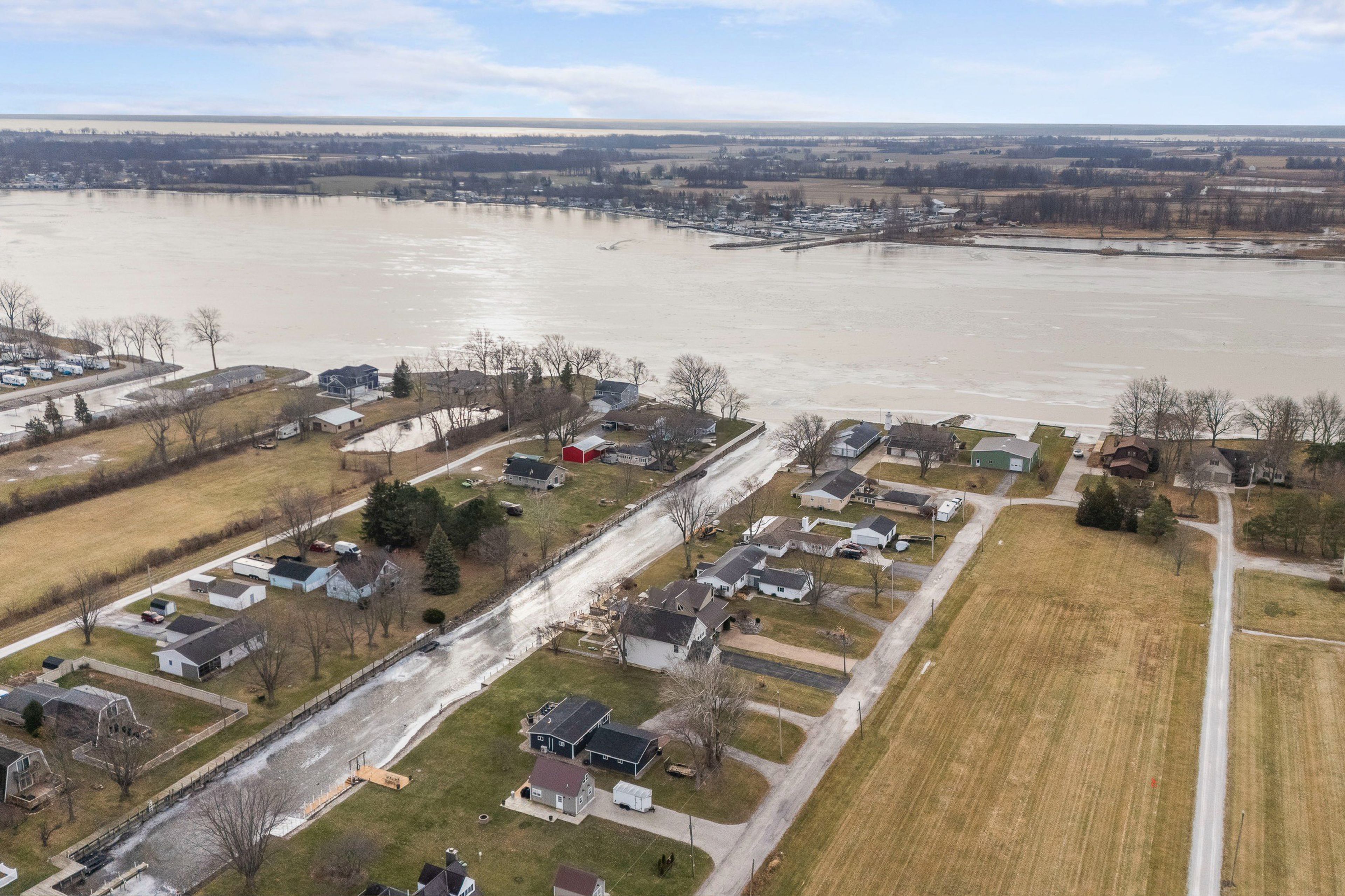 Aerial View | Canal Access to Portage River & Lake Erie