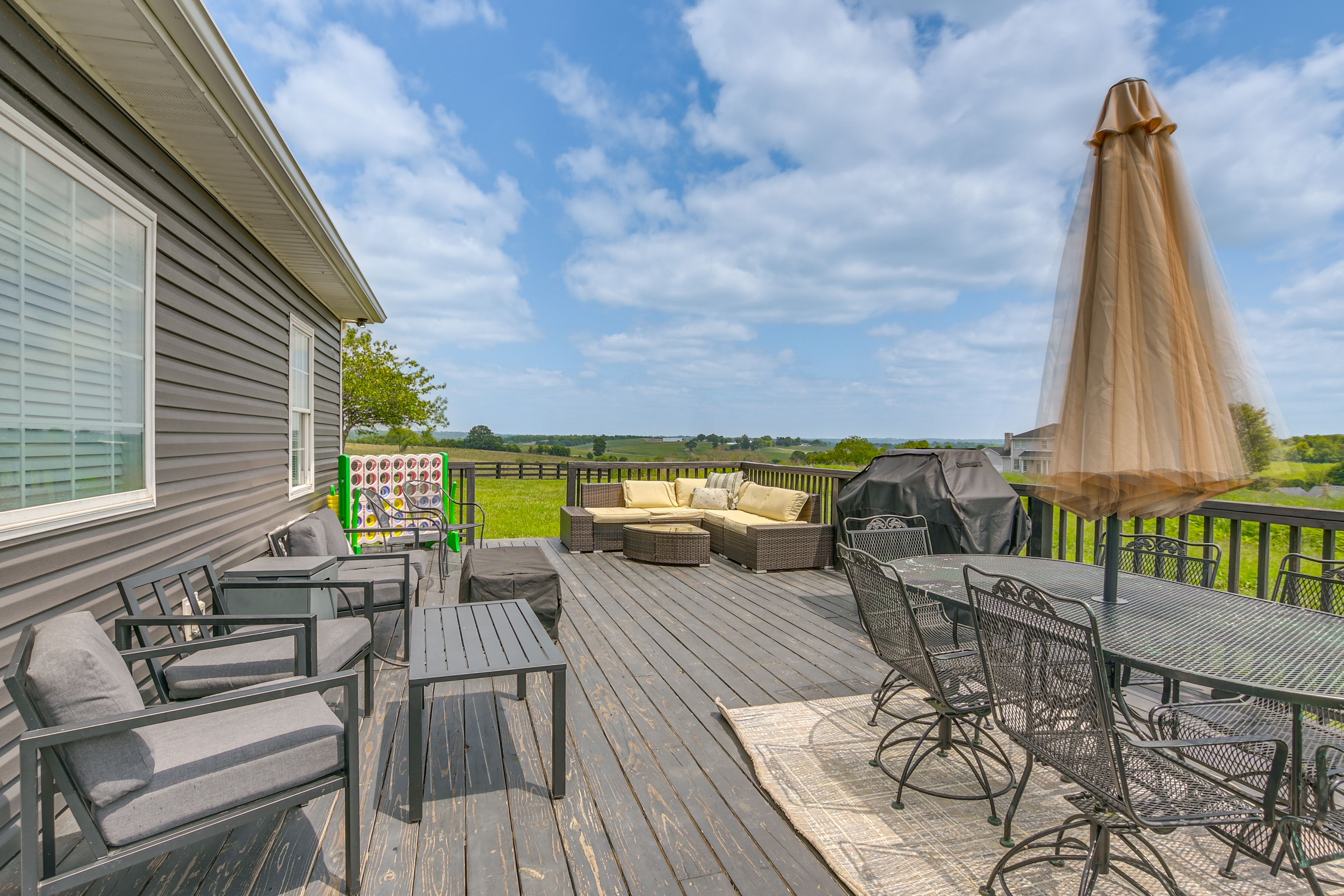 Spacious Deck | Fire Pit | Gas Grill | Yard Games | Outdoor Dining