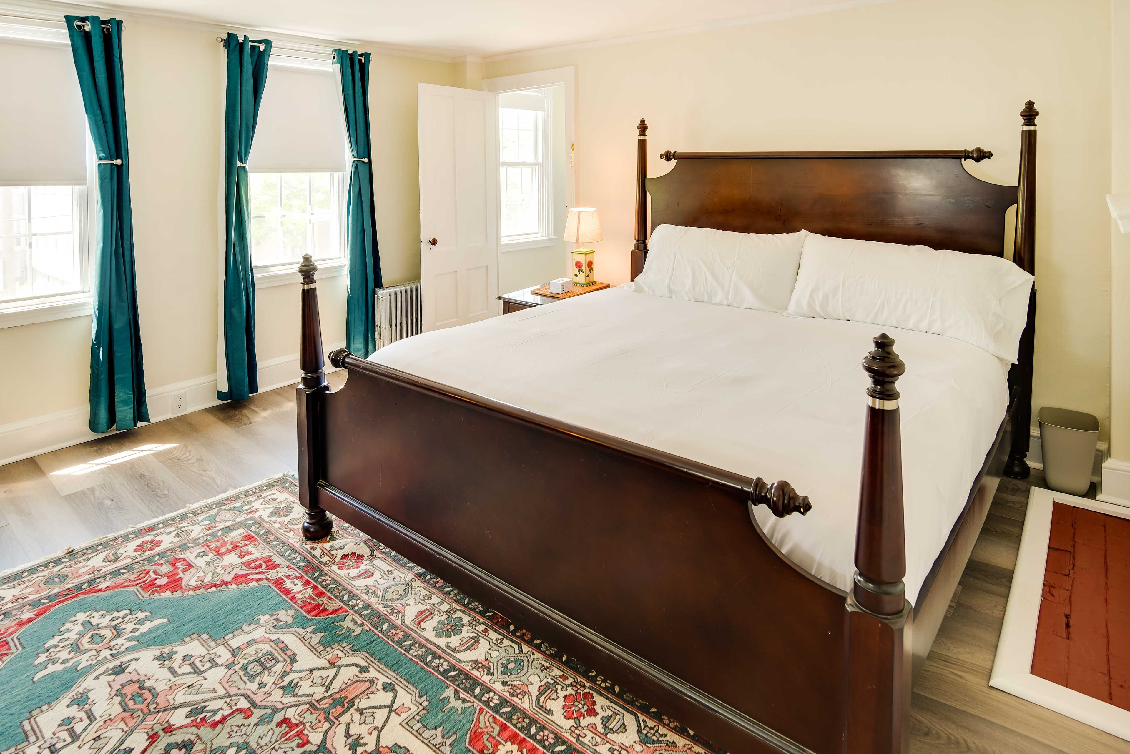 Bedroom 1 | King Bed | Linens & Towels Provided | Window A/C