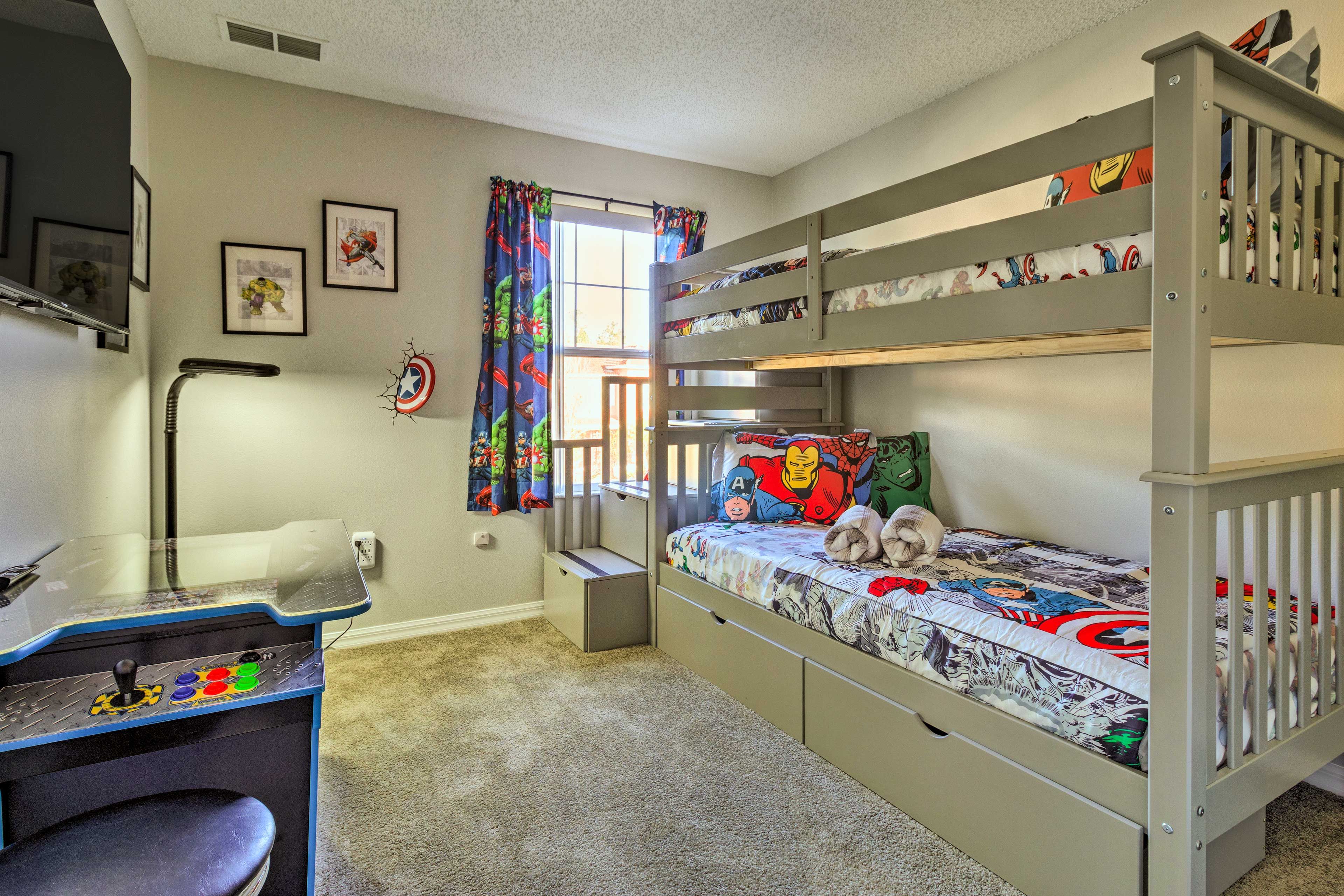 Bedroom 3 | Upper Level | Twin Bunk Bed