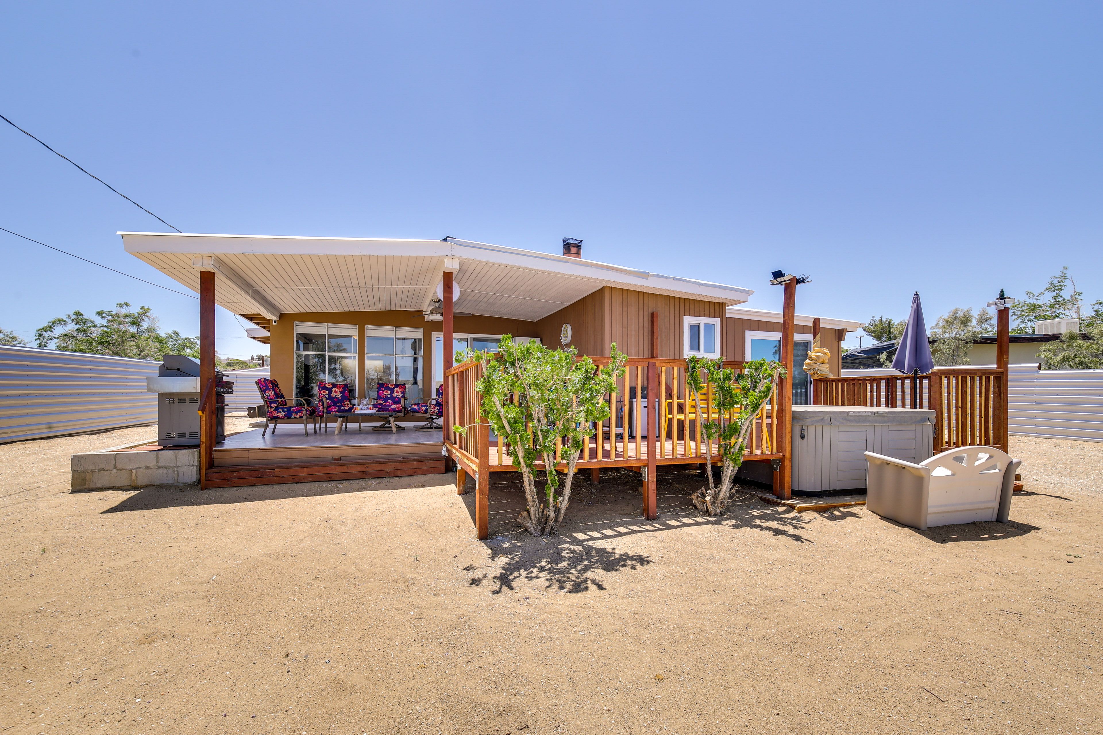 Joshua Tree Vacation Rental | 3BR | 2BA | 1,000 Sq Ft | Half Step Required