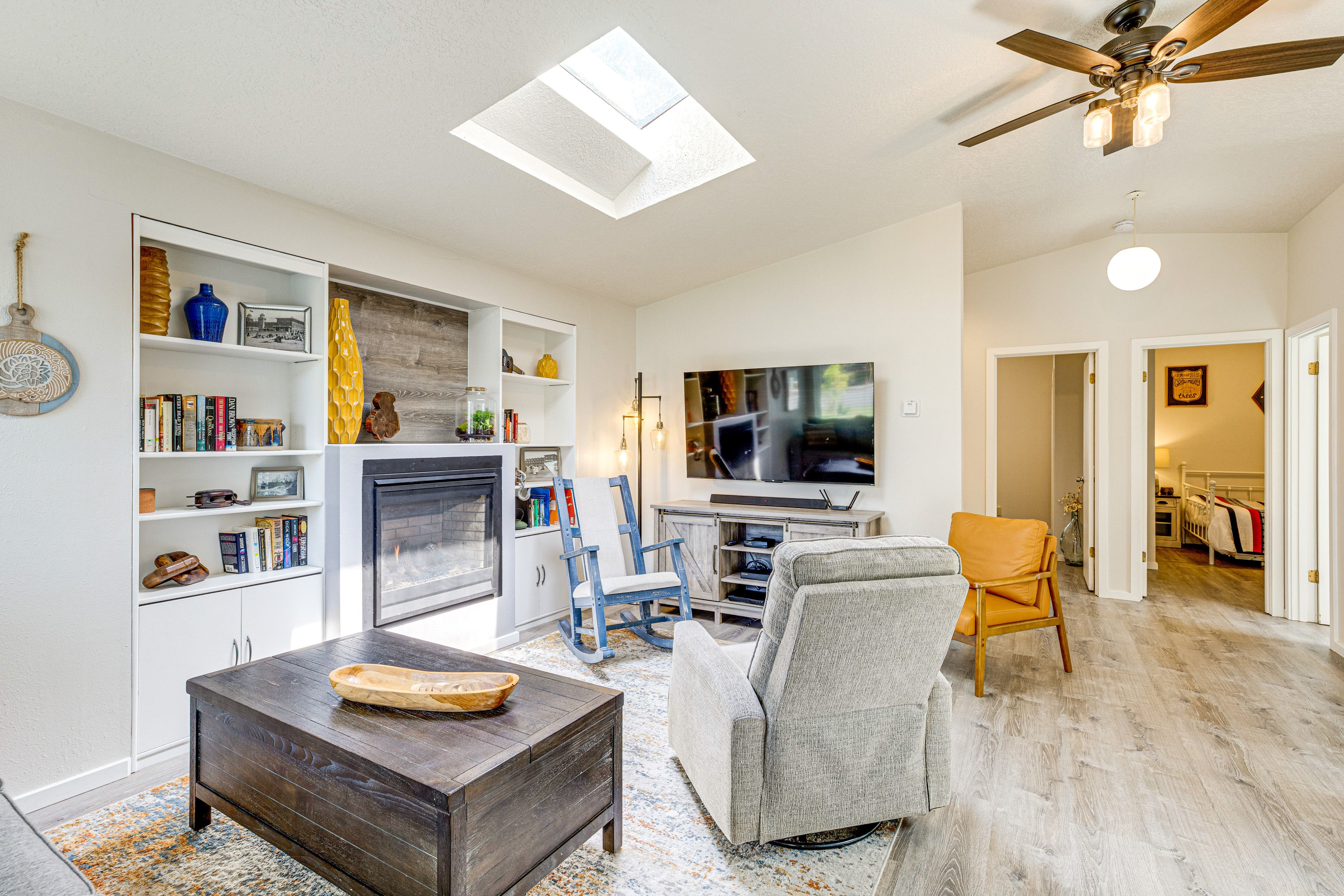 Living Room | Sleeper Sofa | Smart TV | Home Theater System | Gas Fireplace