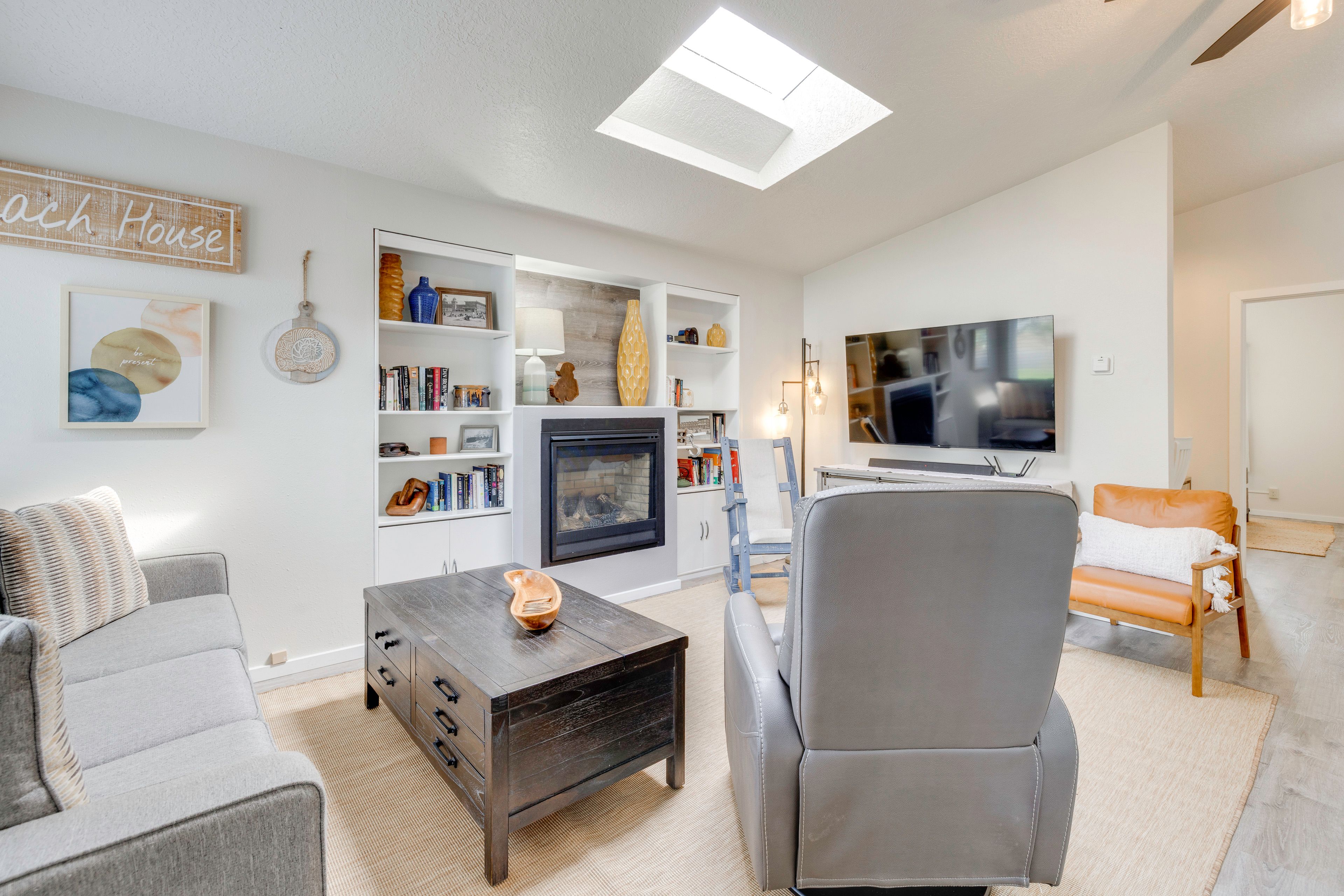 Living Room | Sleeper Sofa | Smart TV | Home Theater System | Gas Fireplace