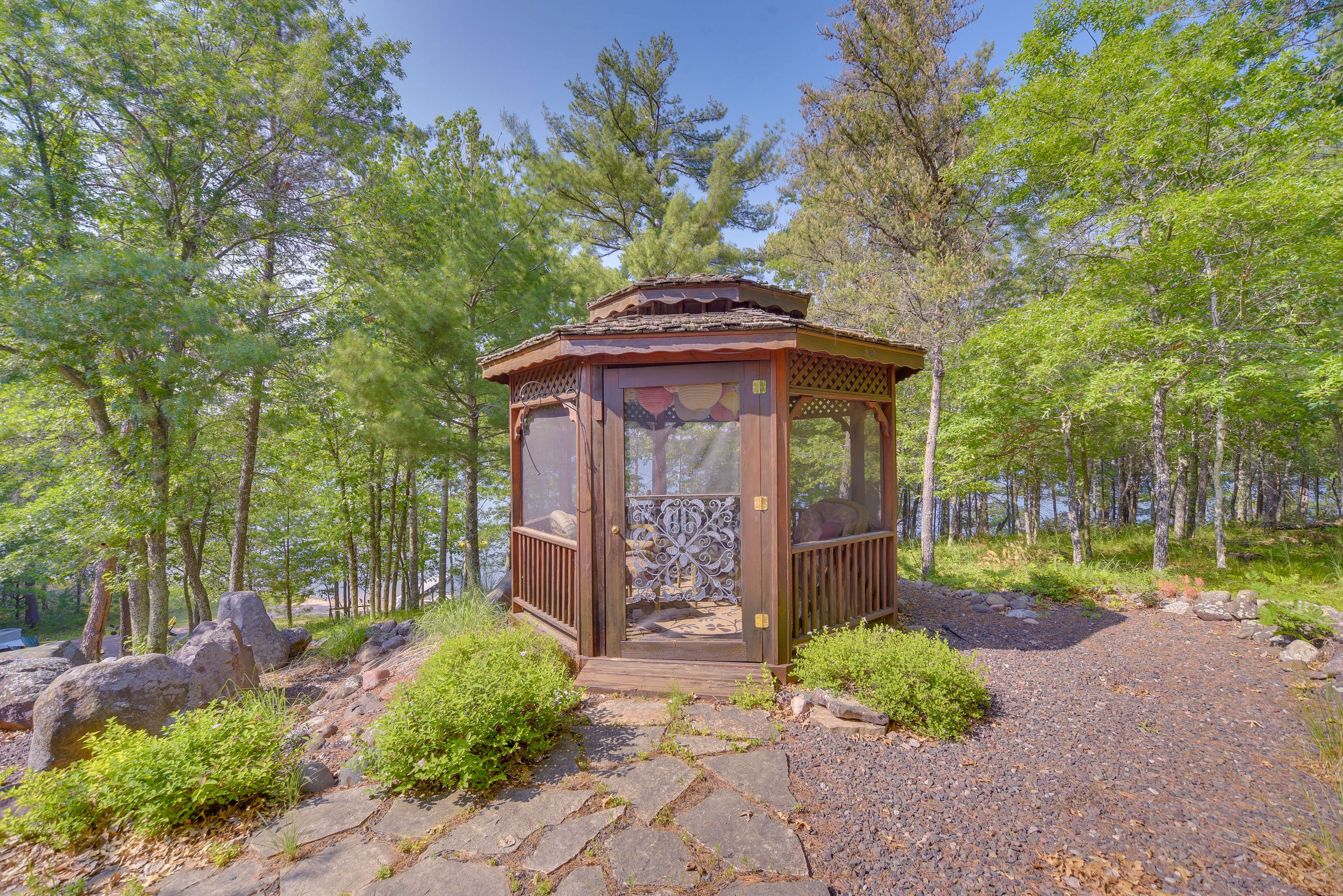 Screened-In Gazebo