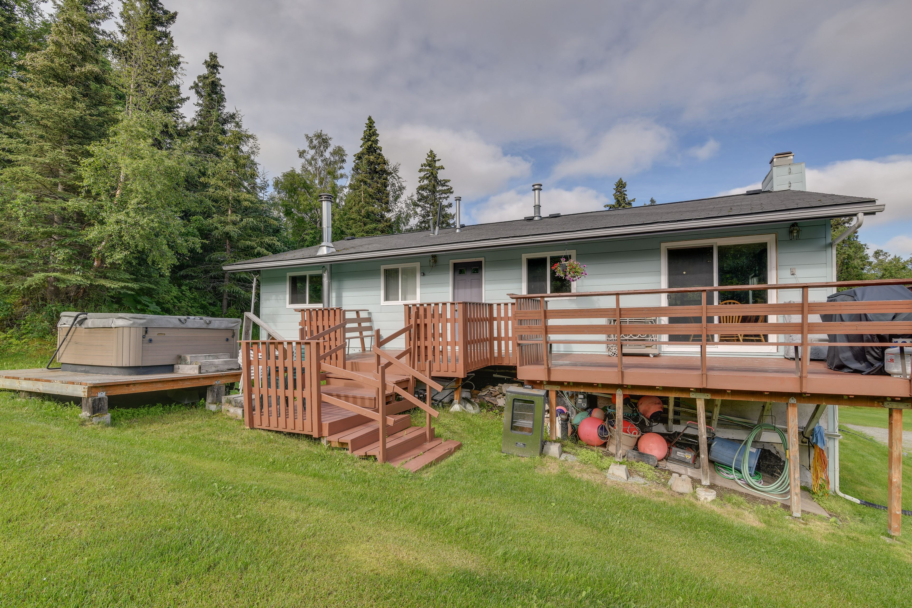 Private Deck | Table/Cabinet w/ Outdoor Seating | Gas Grill
