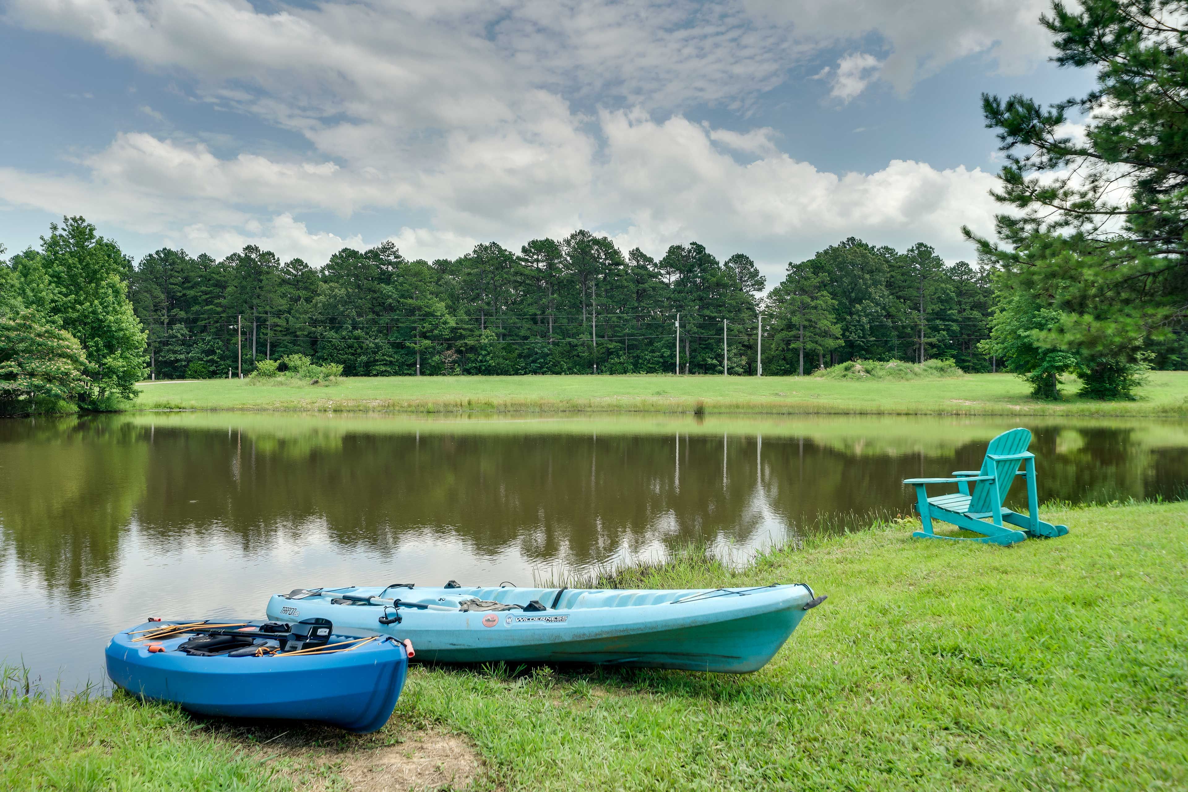 On-Site Pond | Kayaks Provided
