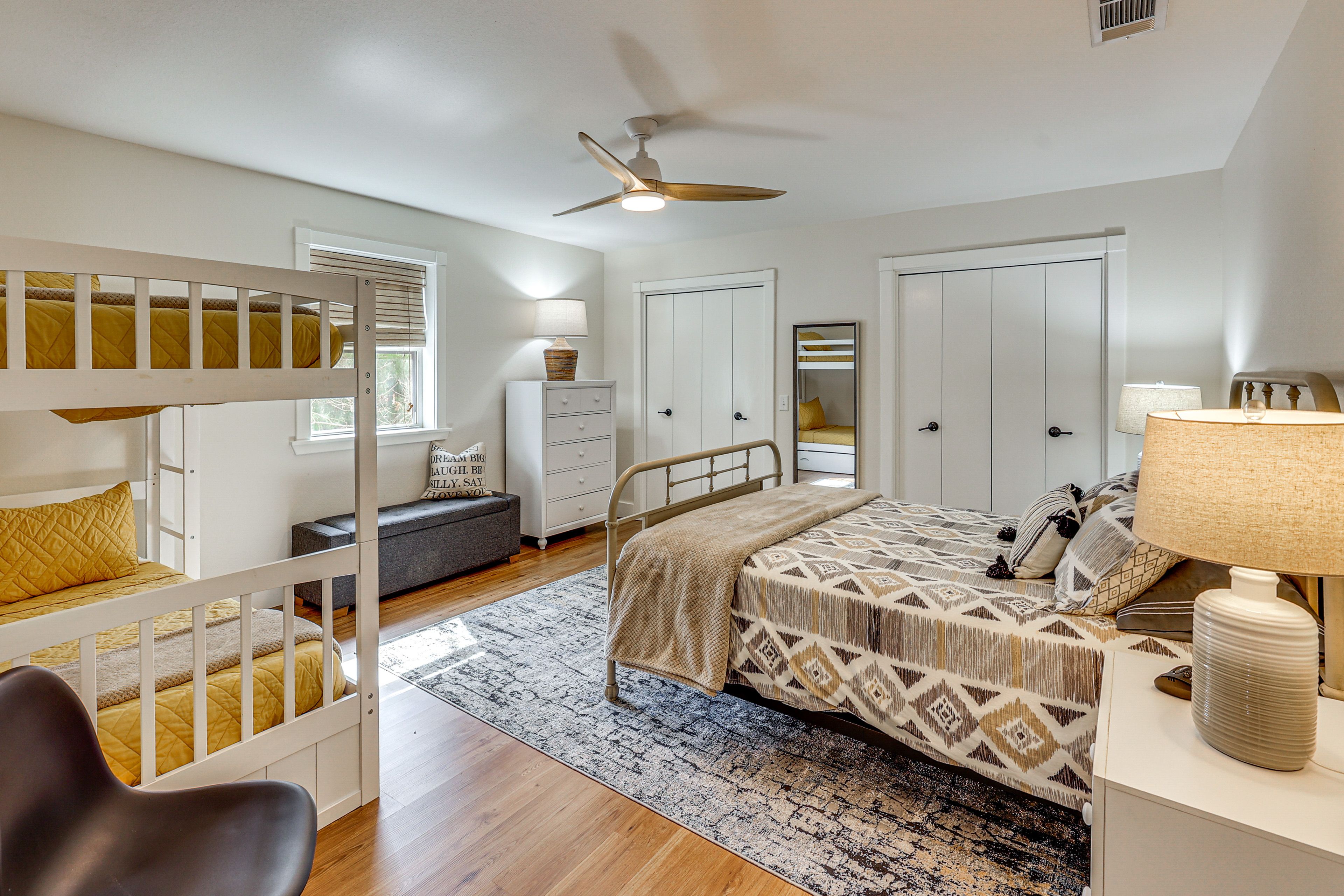 Bedroom 3 | 2nd Floor | Queen Bed | Twin Bunk Bed w/ Twin Trundle