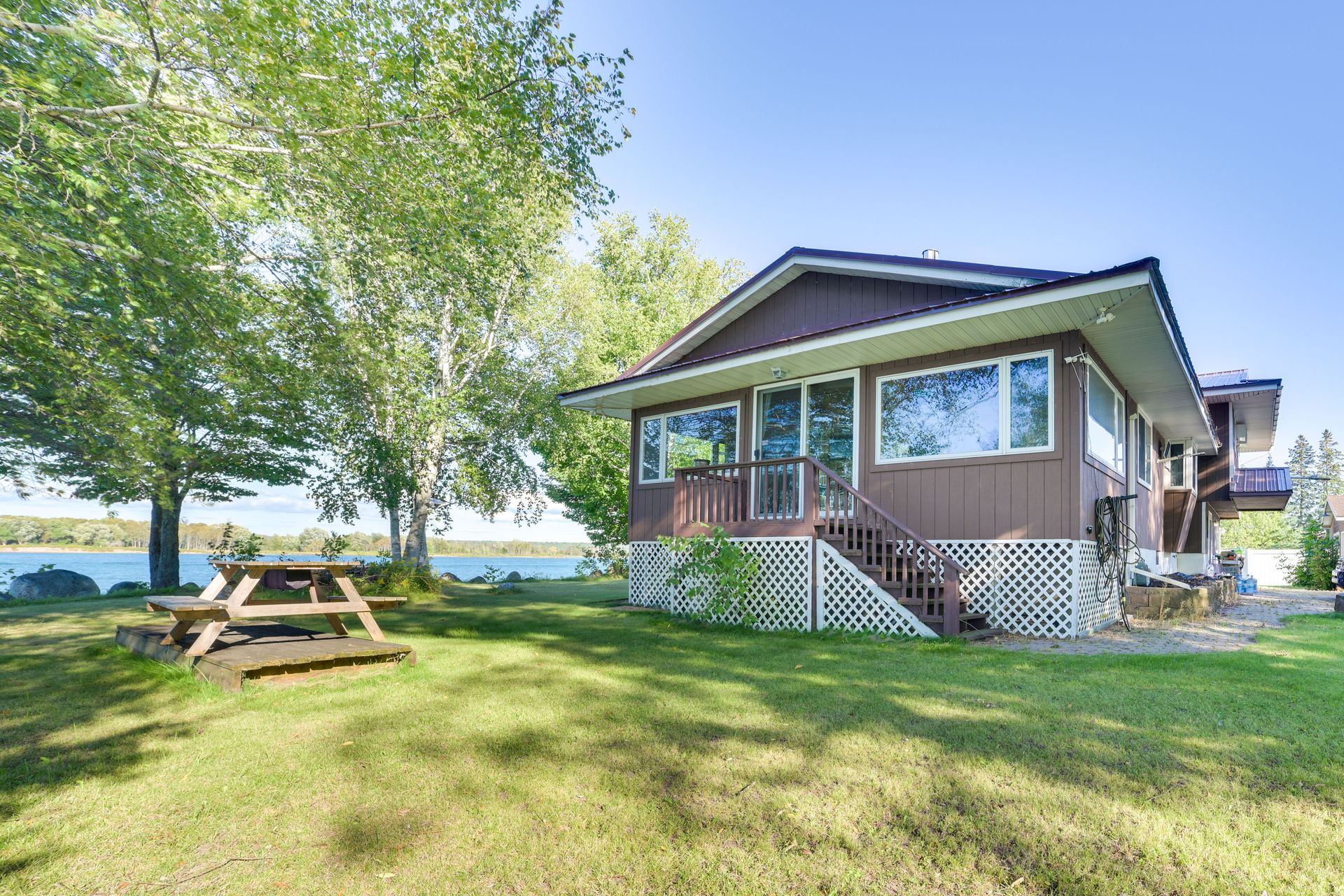 Large yard — riverfront