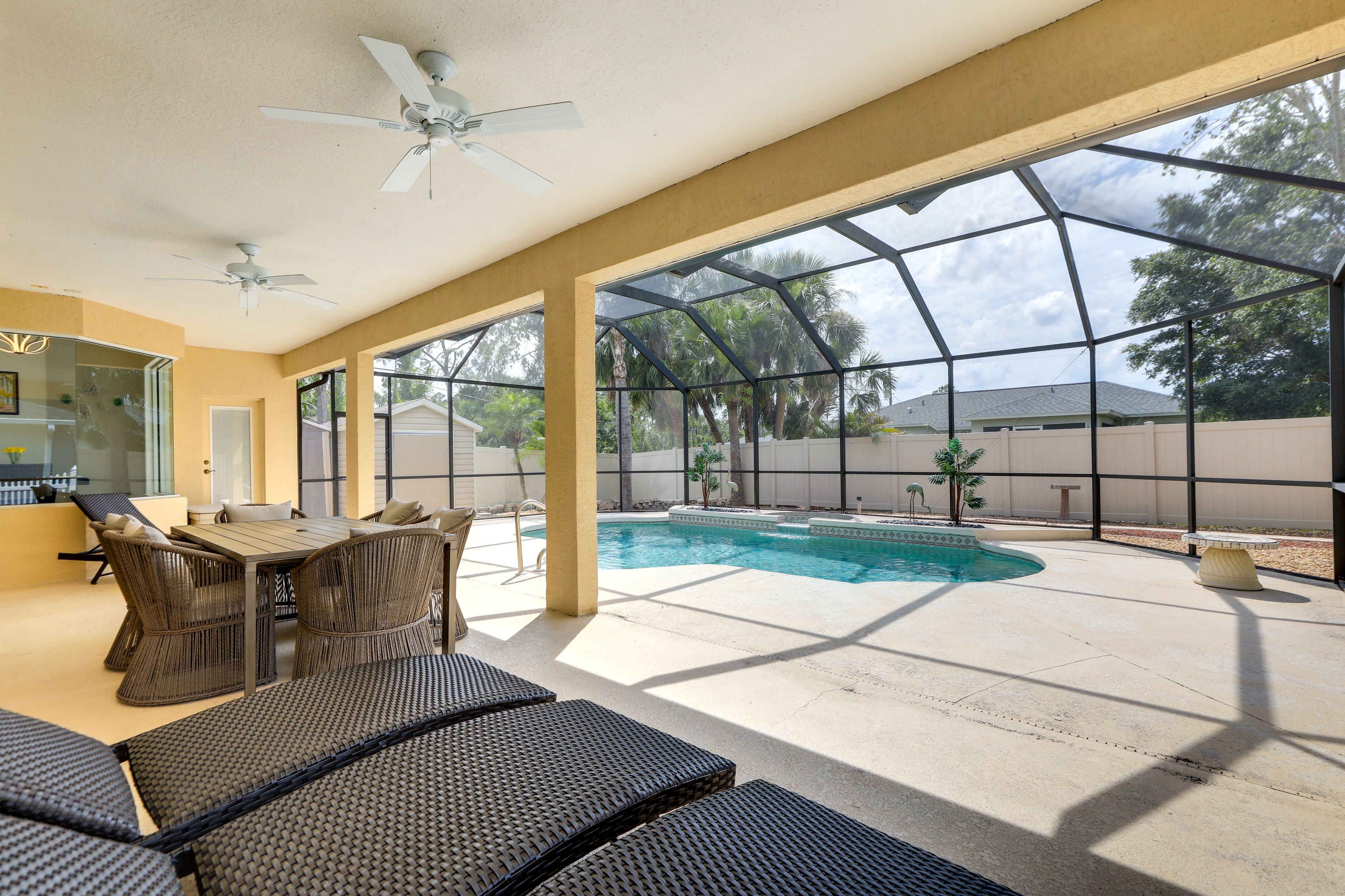 Patio | Private Pool (Heated w/ Fee)