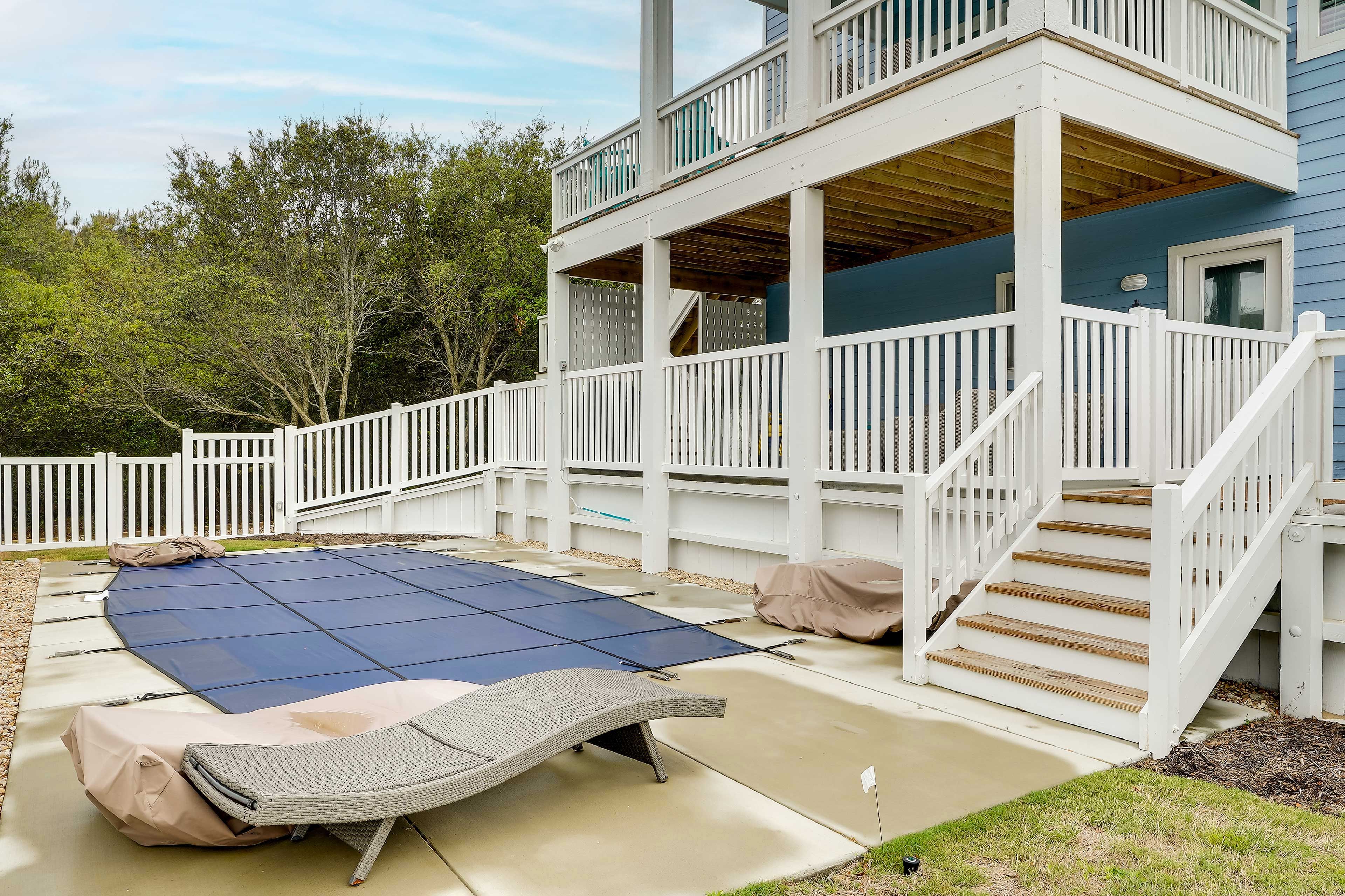 Cottage Exterior | Private Solar-Heated Pool