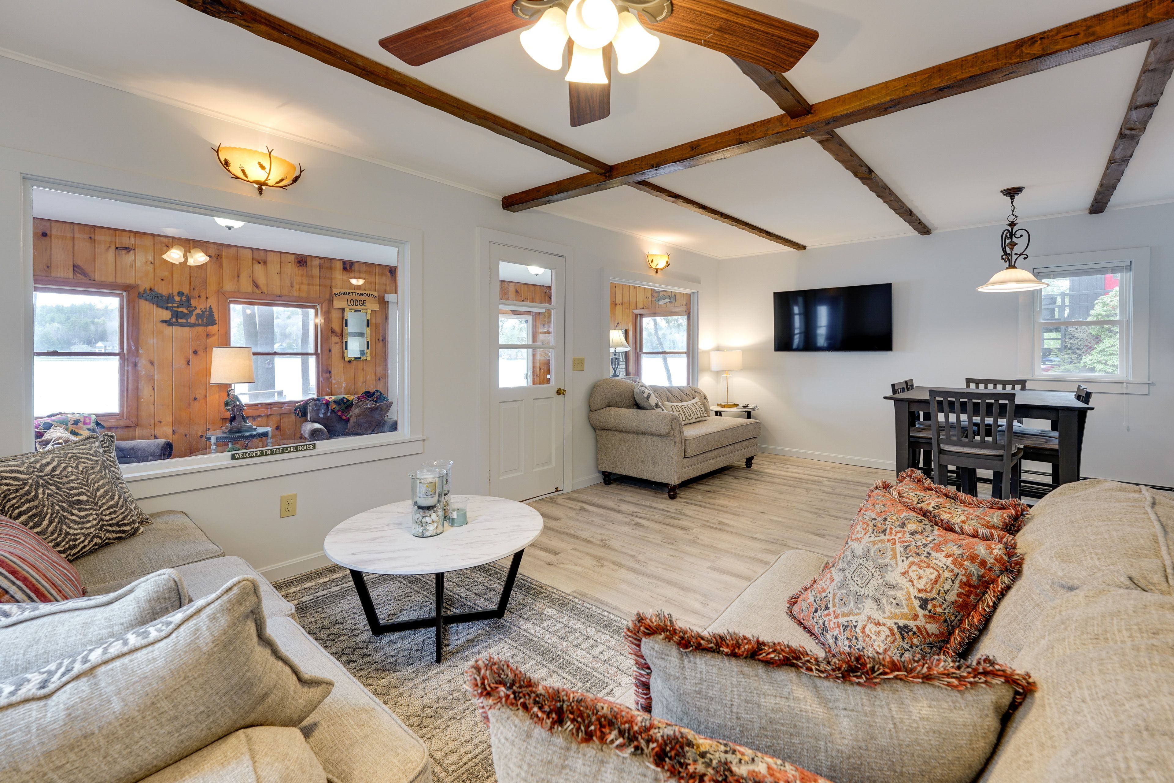 Living Room | Self Check-In | In-Unit Laundry | 3 Mi to Dewey Beach