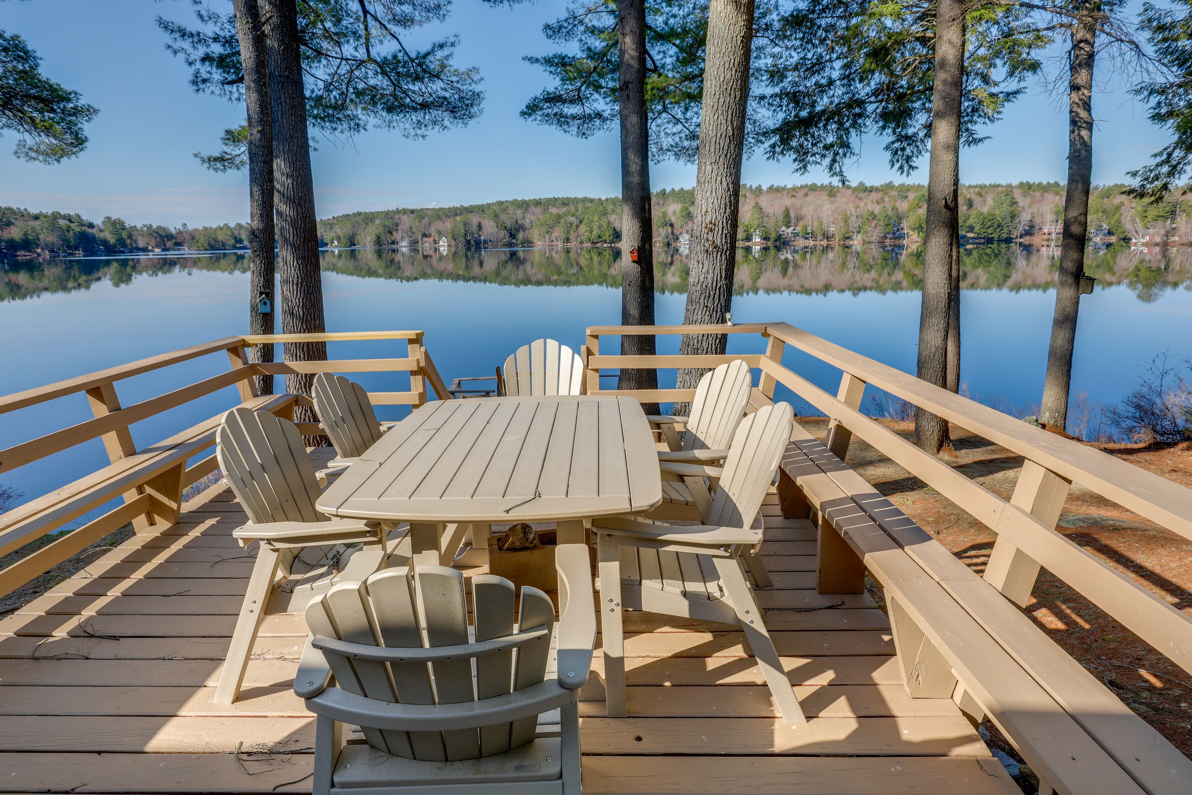 Sunapee Vacation Rental | 3BR | 3BA | 3 Steps Required for Entry | 2,000 Sq Ft
