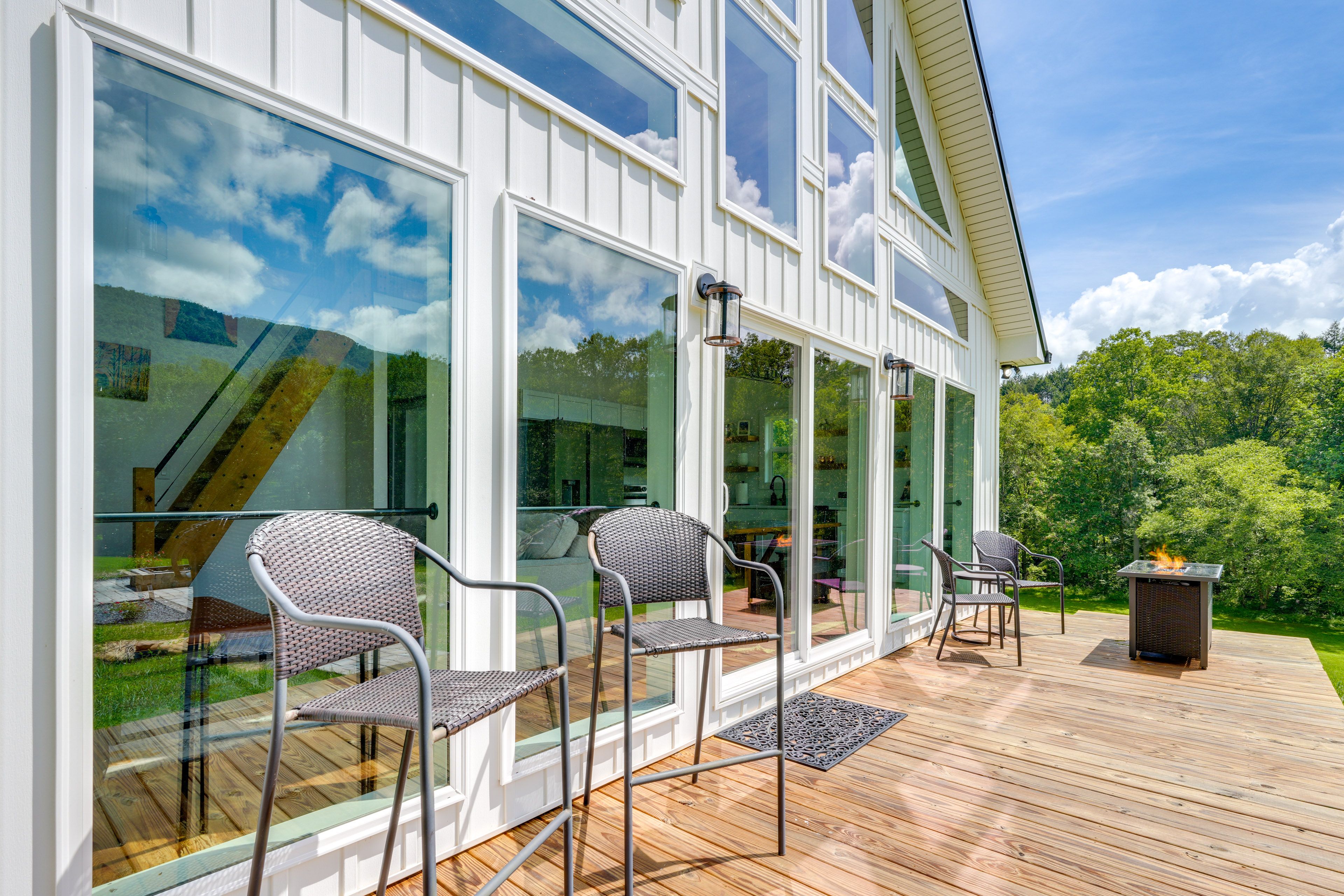 Deck | Tabletop Fire Pit | Mountain Views | Gas Grill