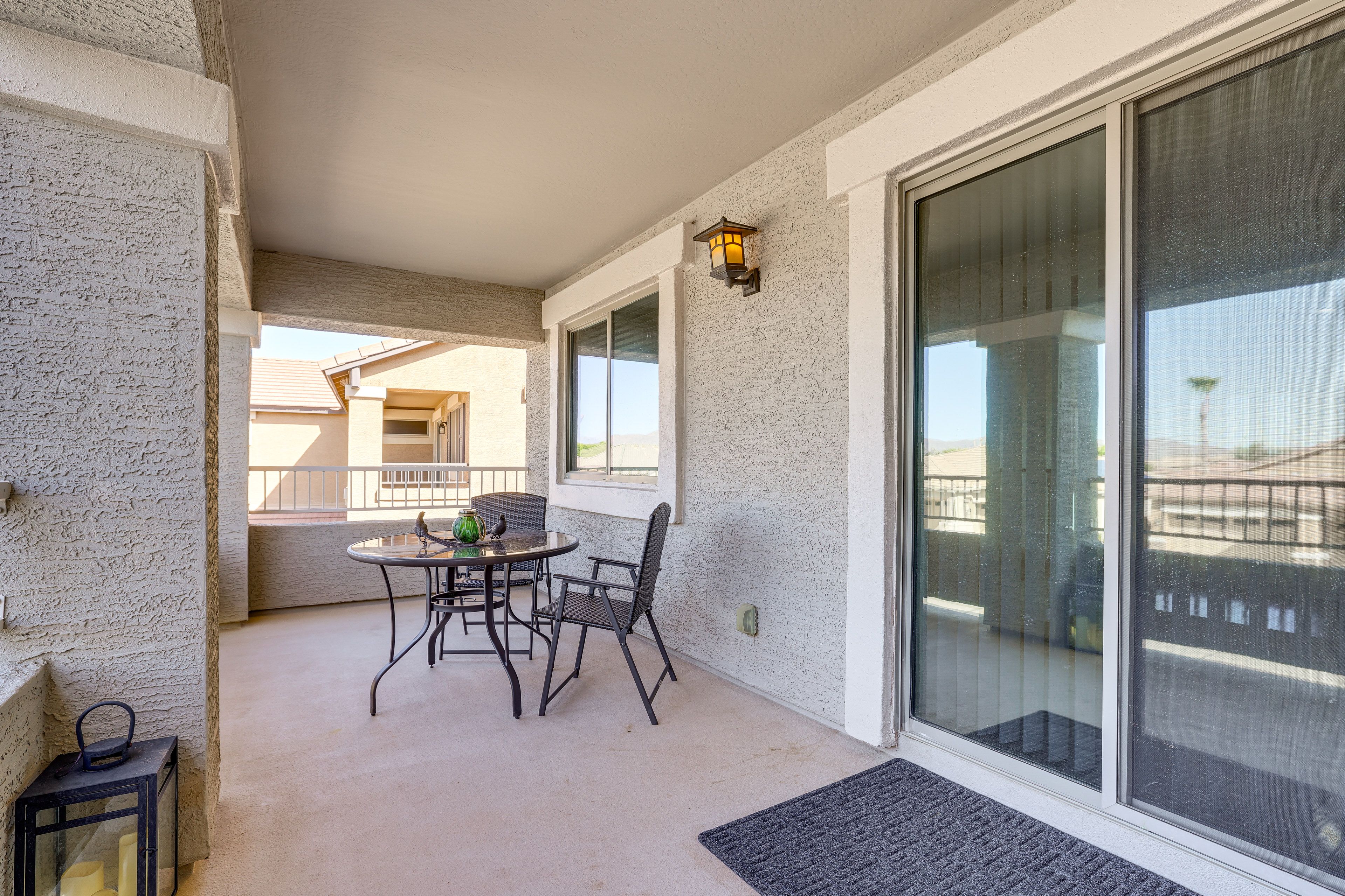 Covered Balcony | Mountain Views