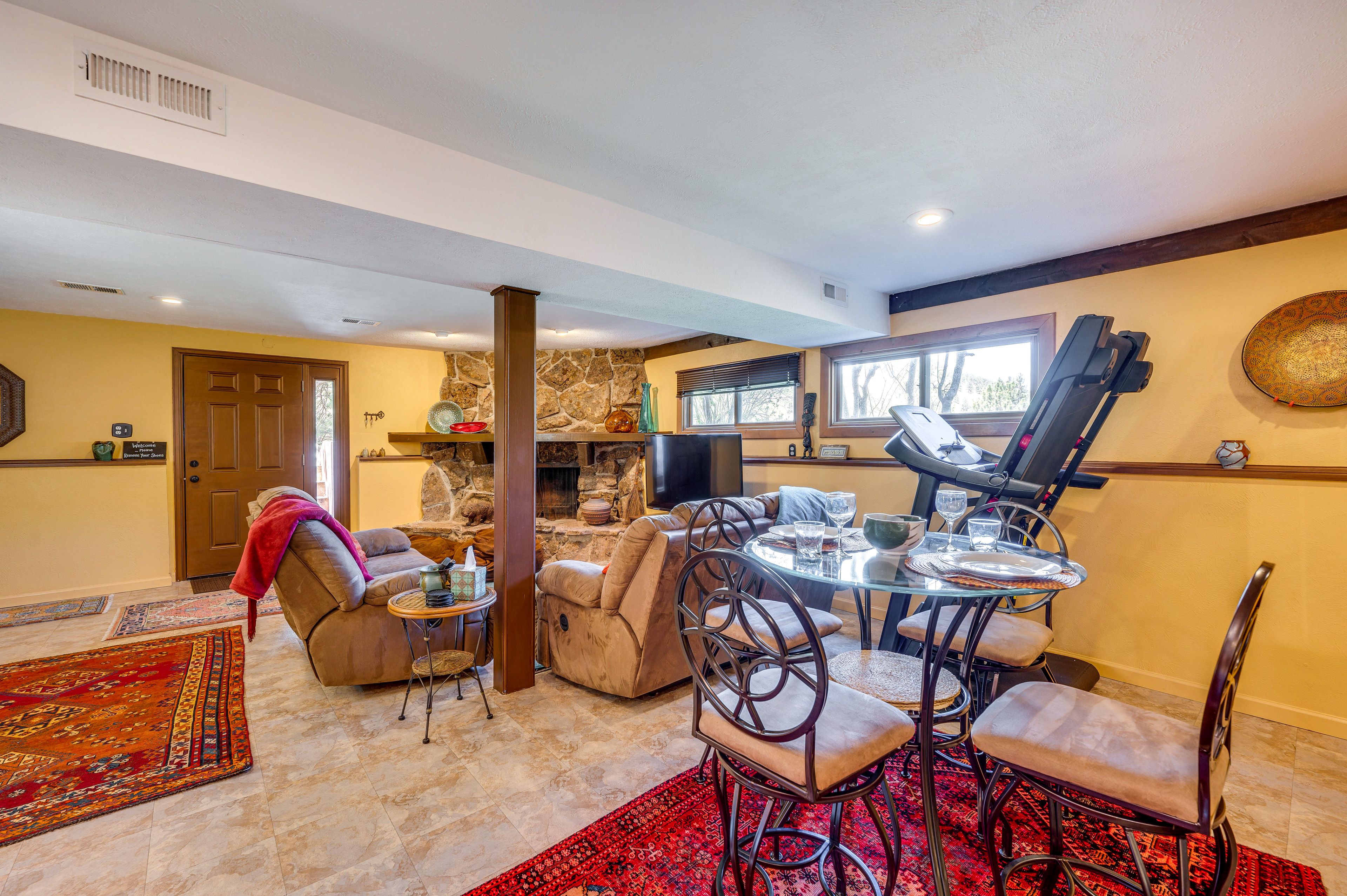 Dining Area | Dishware & Flatware Provided | Open Floor Plan