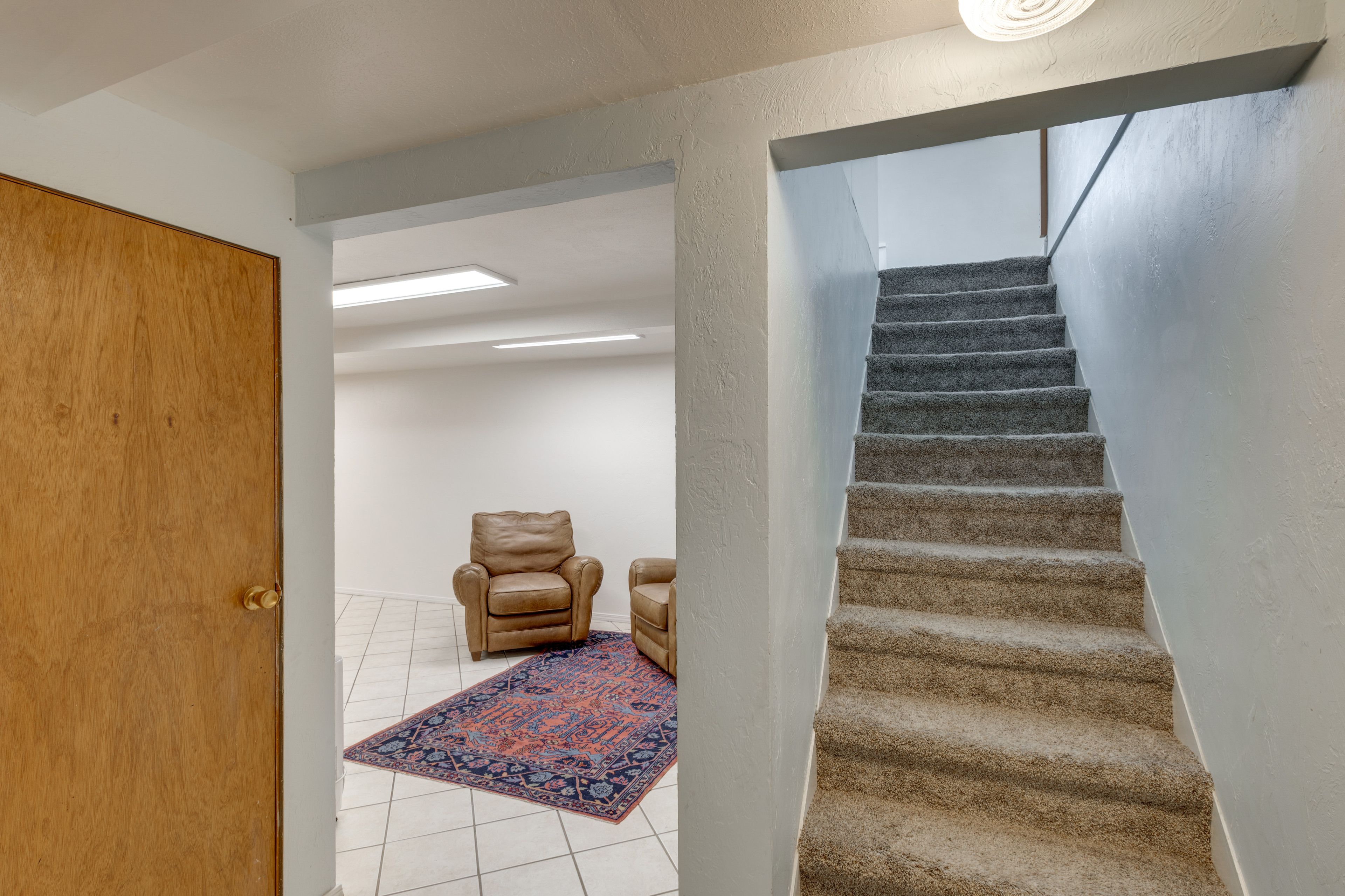 Stairs to Basement Level