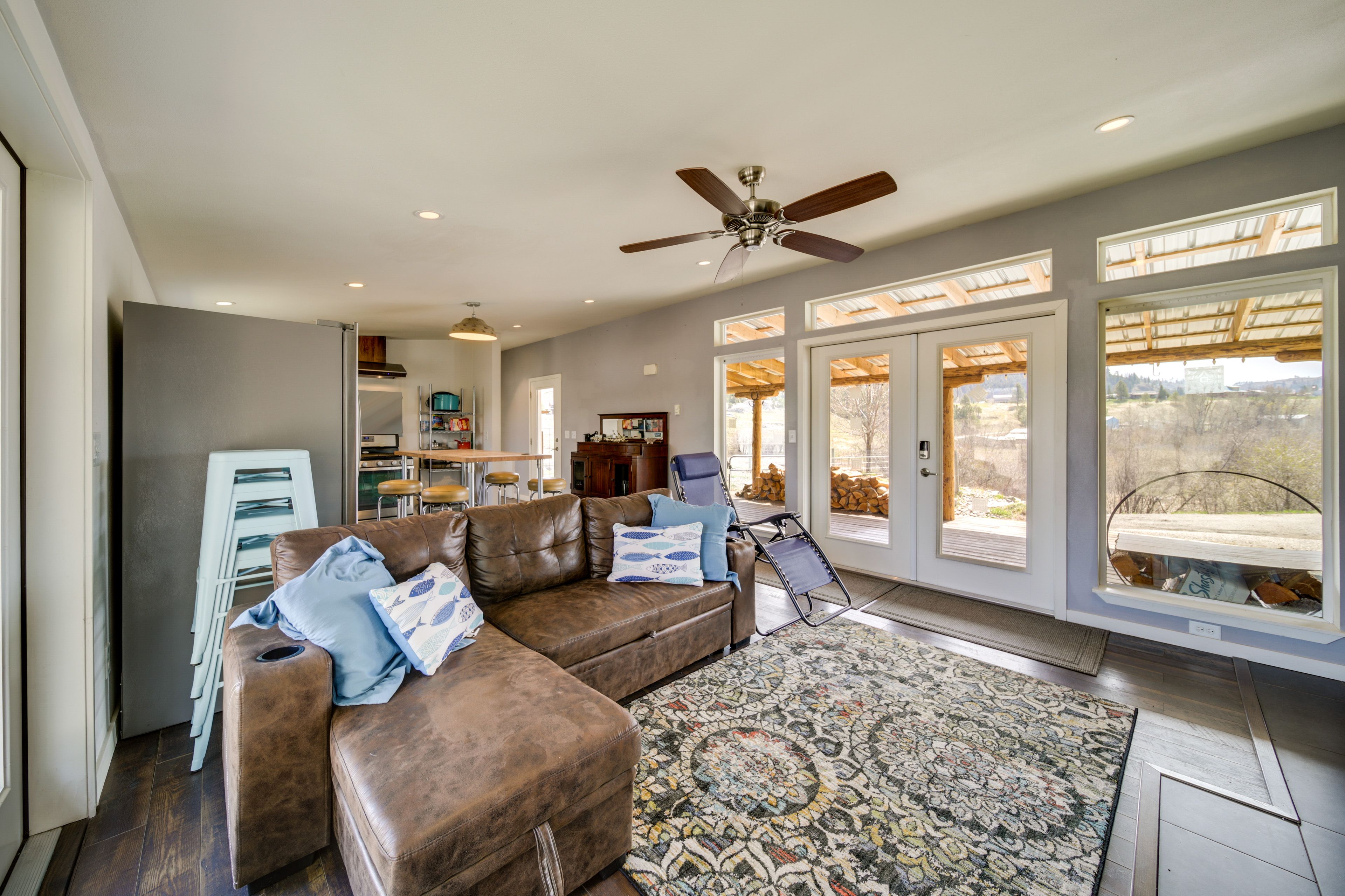 Living Room | Twin Sleeper Sofa | Window A/C Unit | Free WiFi