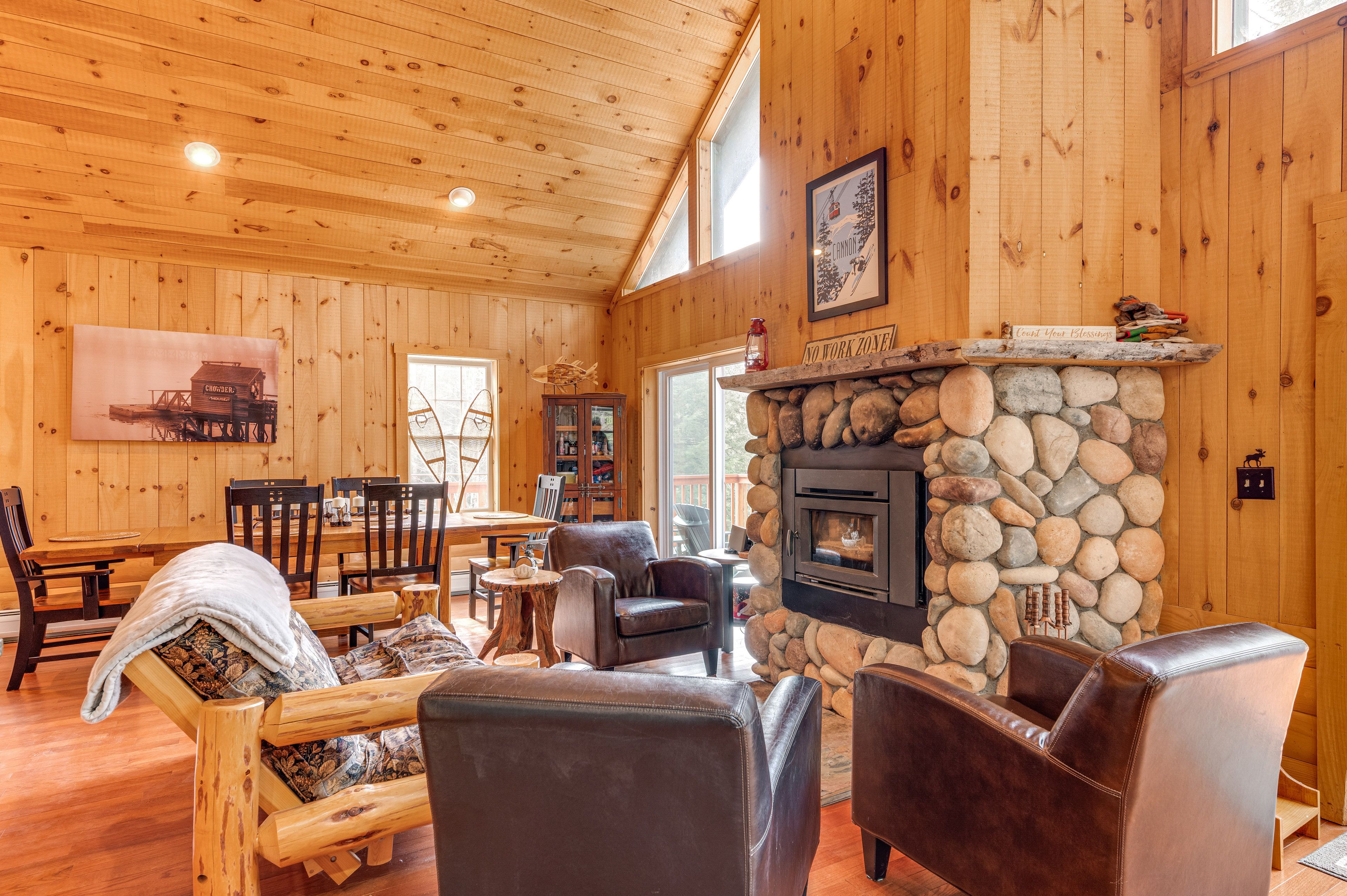 Living Area | Fireplace | Main Level