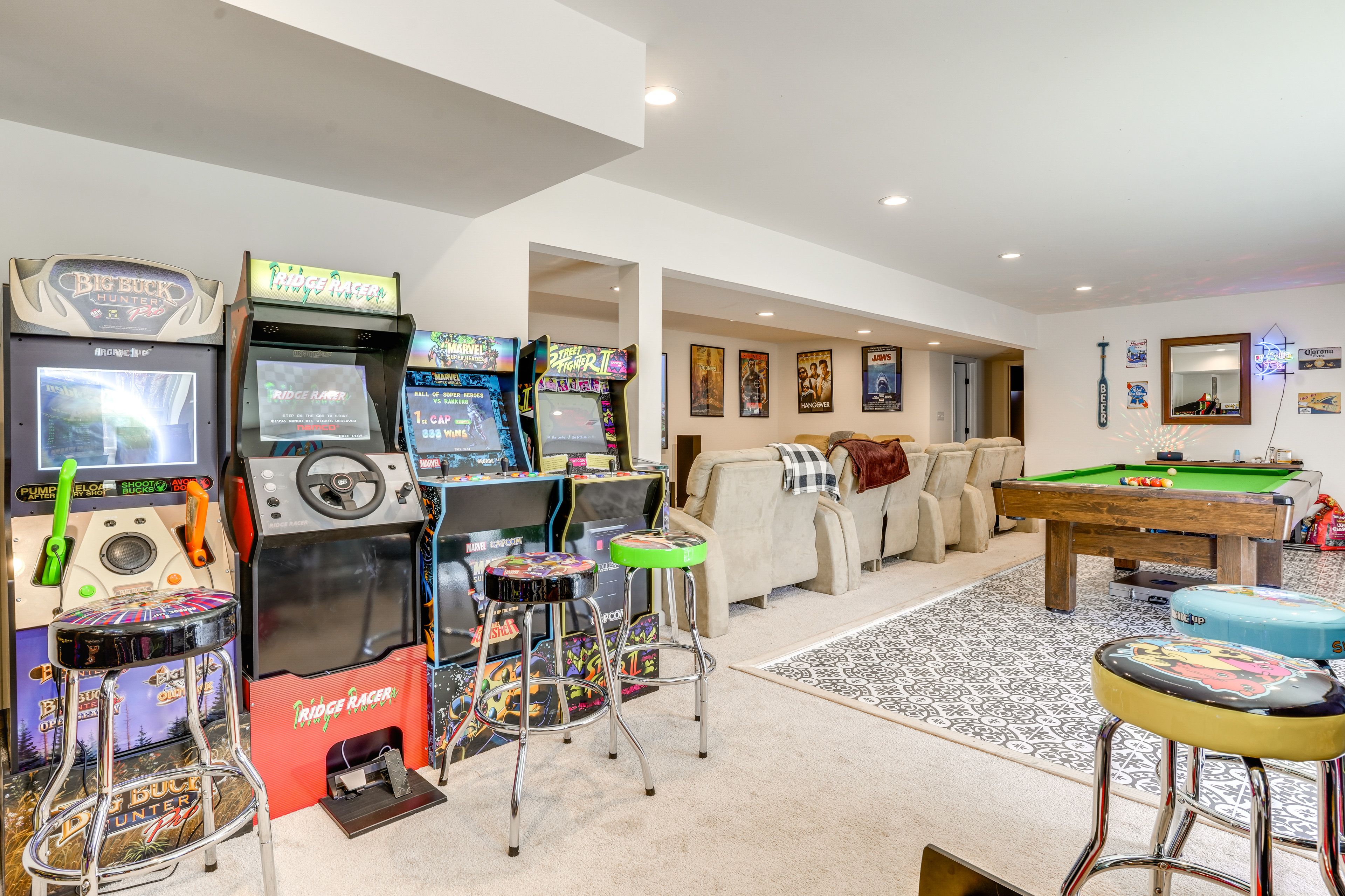 Home Arcade & Pool Table | Basement
