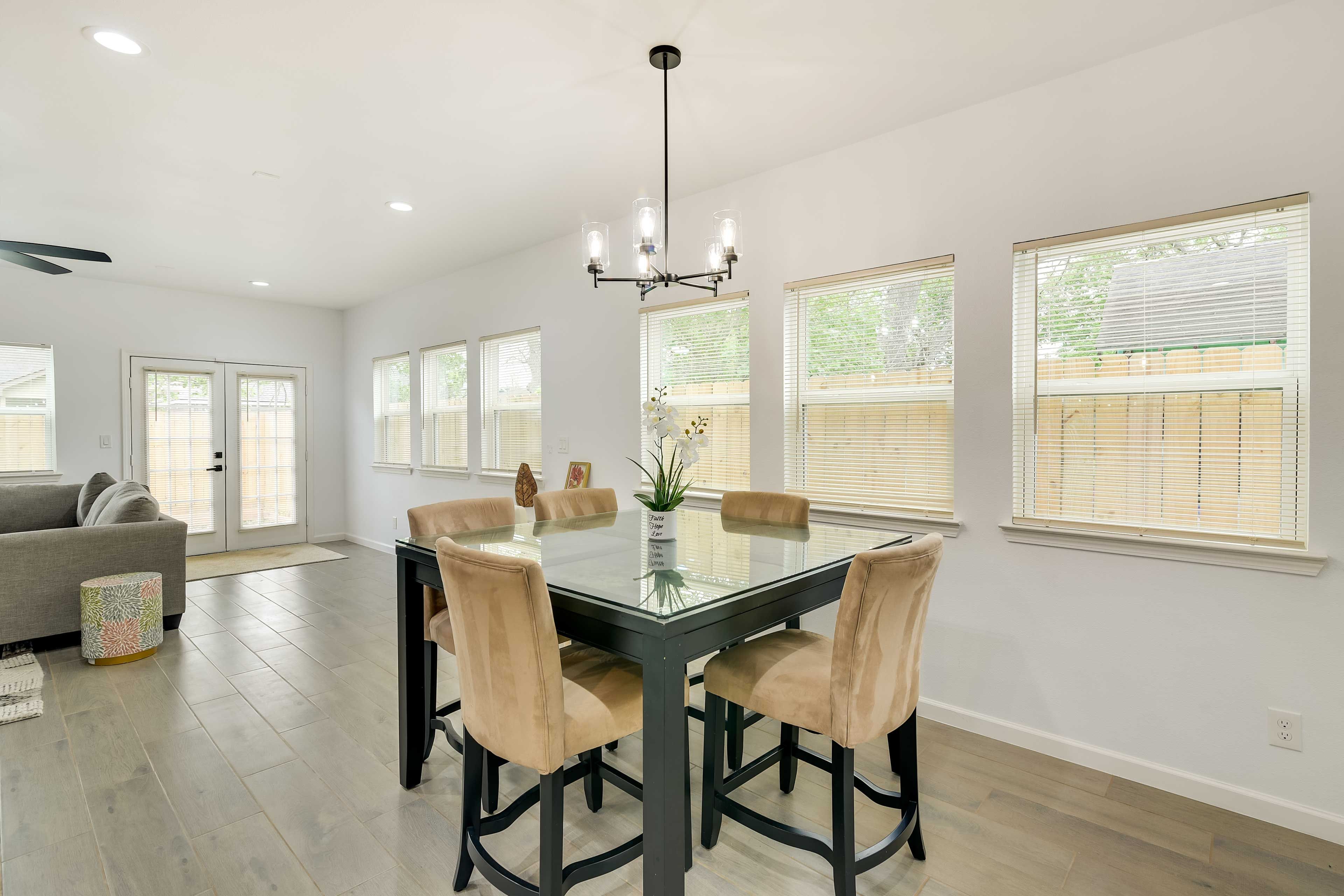 Dining Area | 1st Floor | Fully Equipped Kitchen | Ceiling Fans