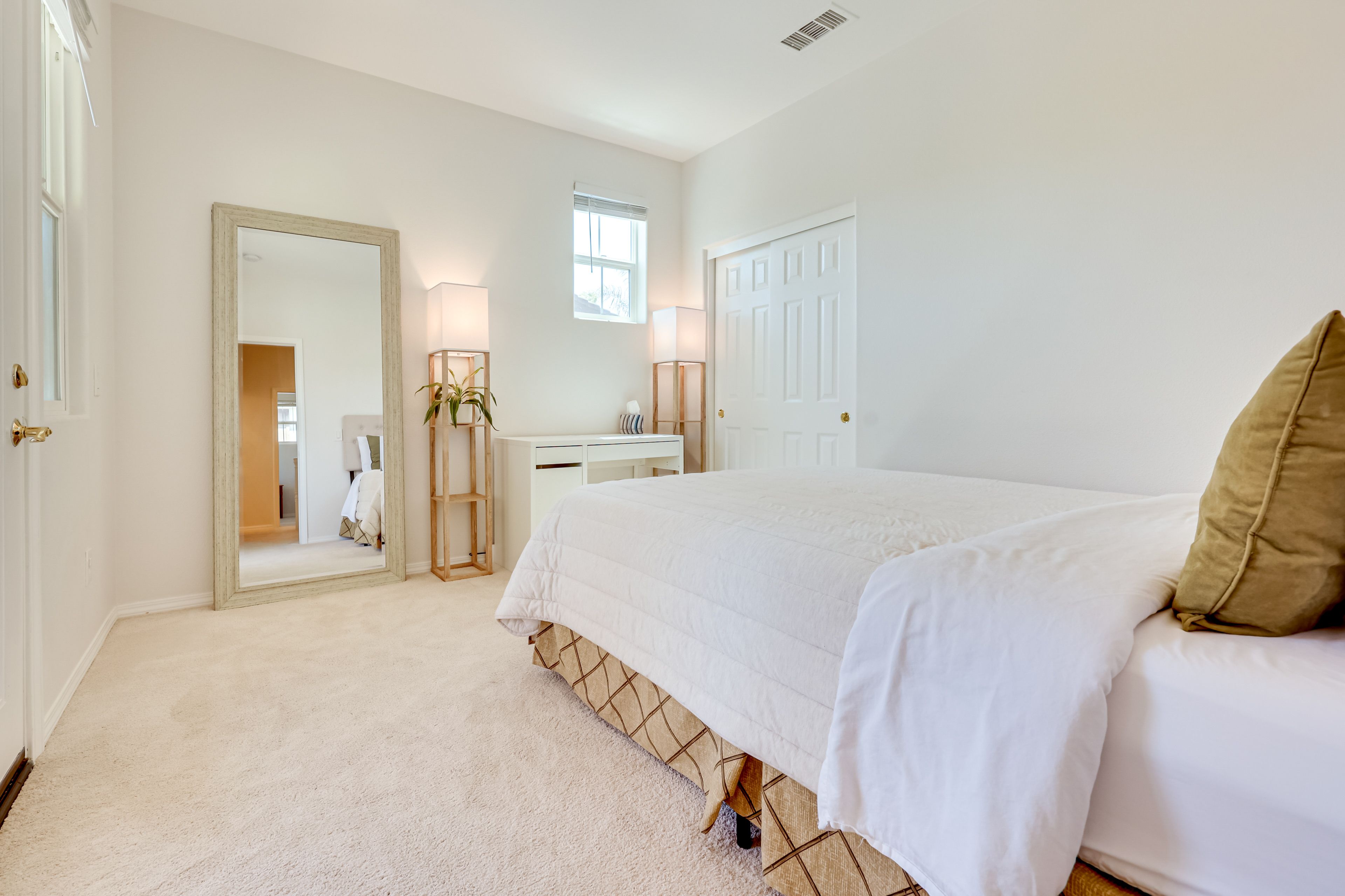 Bedroom 2 | Queen Bed | Linens Provided | Balcony Access | 2nd Floor