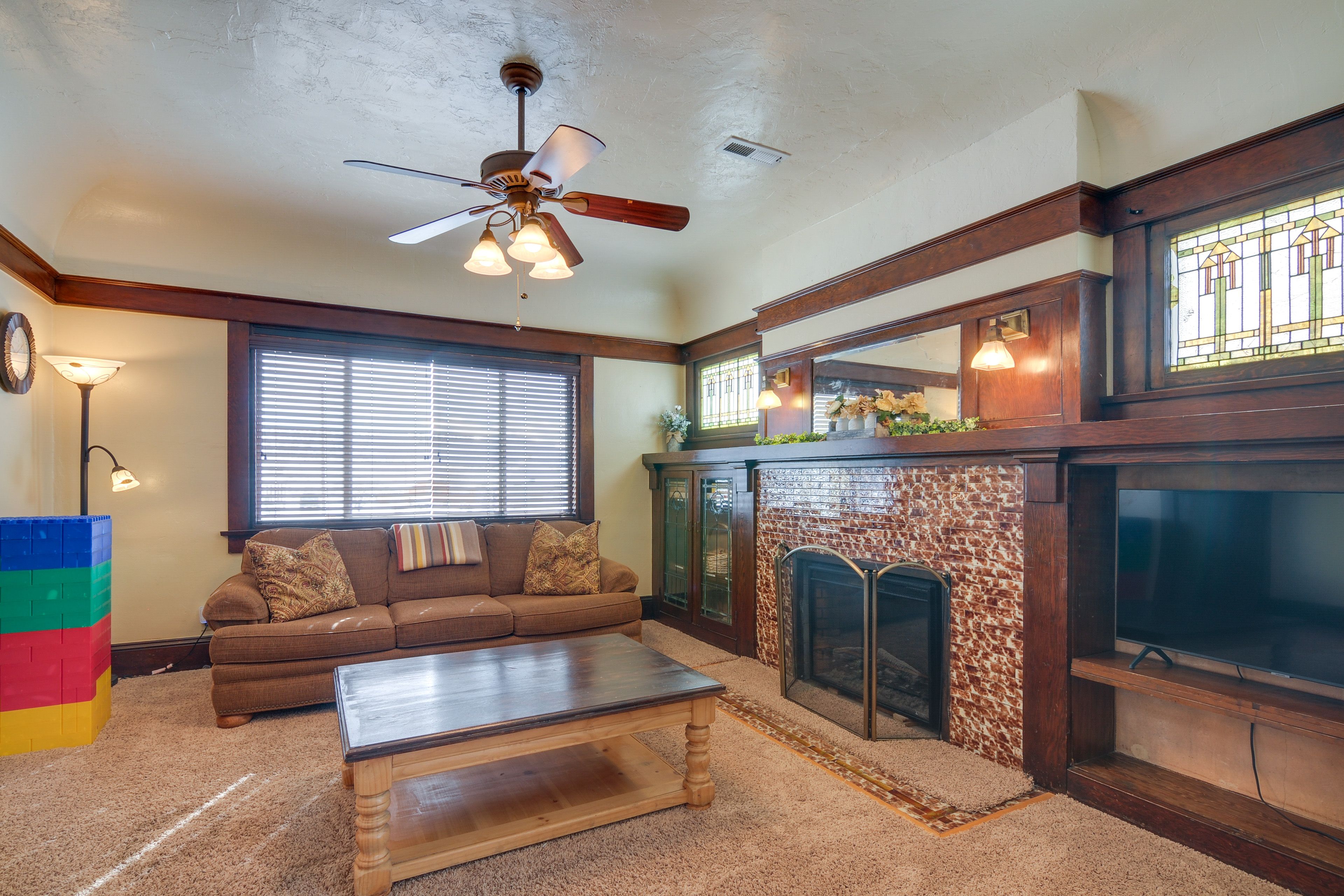Duplex Home | Main-Floor Interior | Smart TV | Fireplace