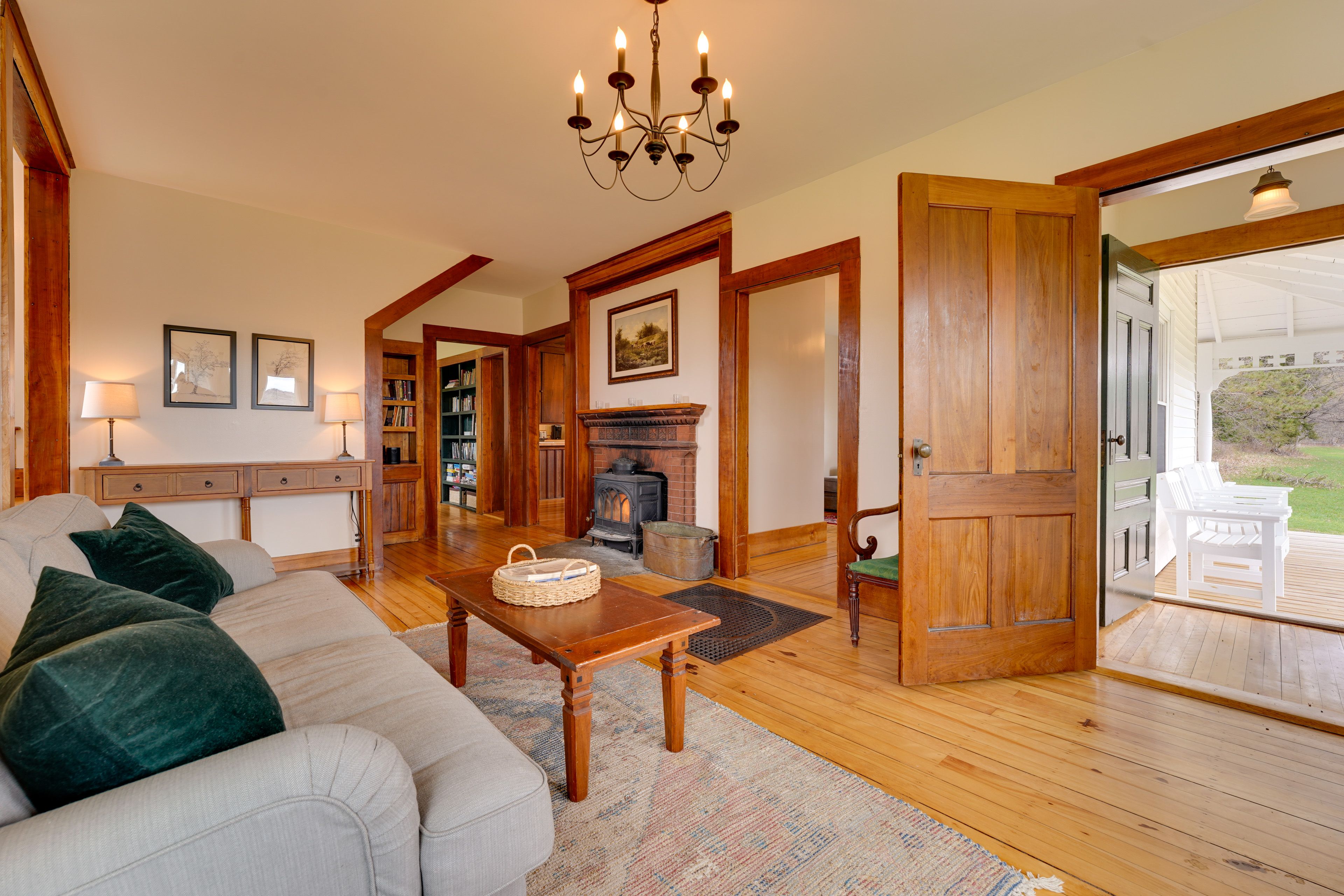 Living Room | Wood-Burning Stove | 1st Floor