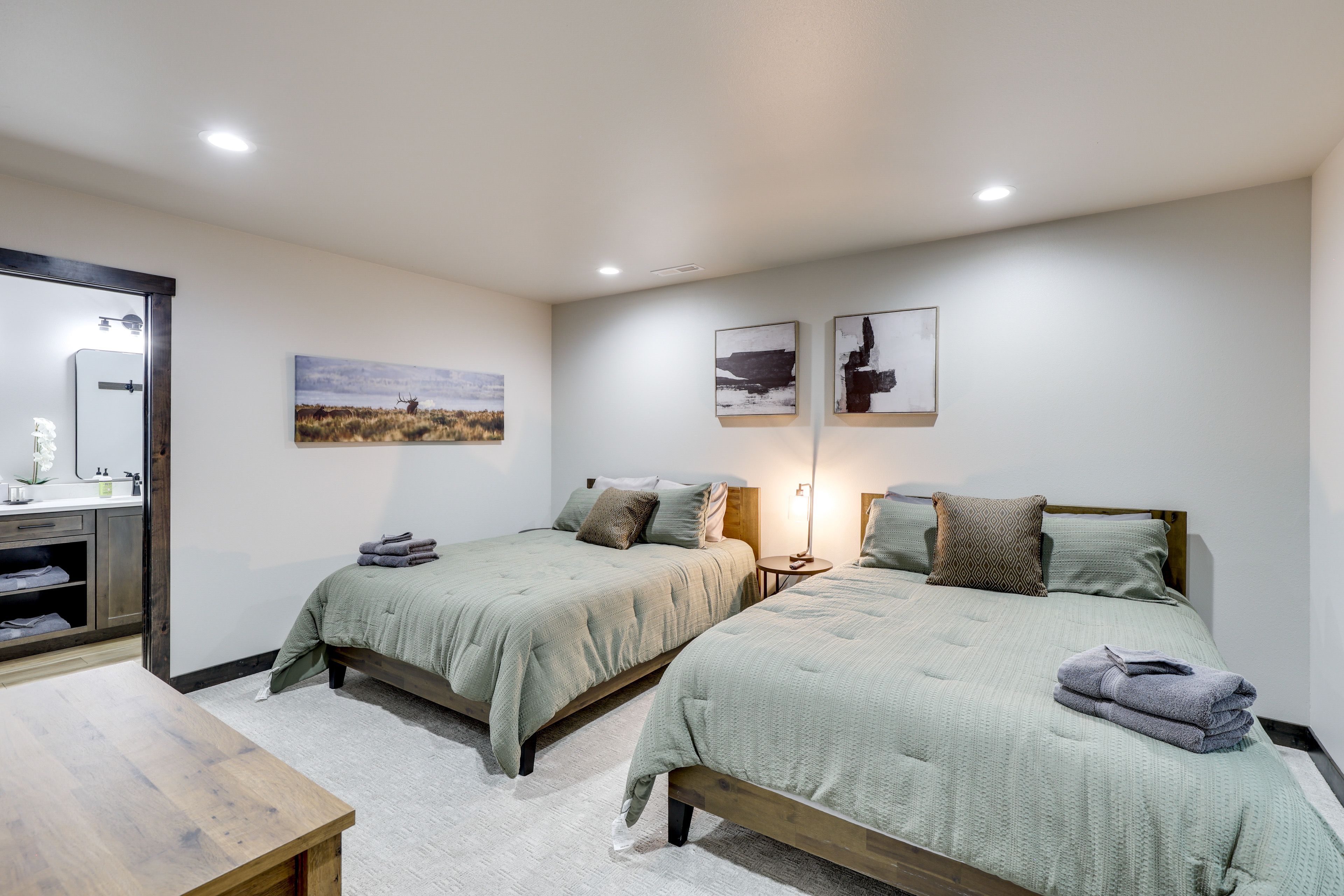 Bedroom 1 | 2 Queen Beds | Linens Provided