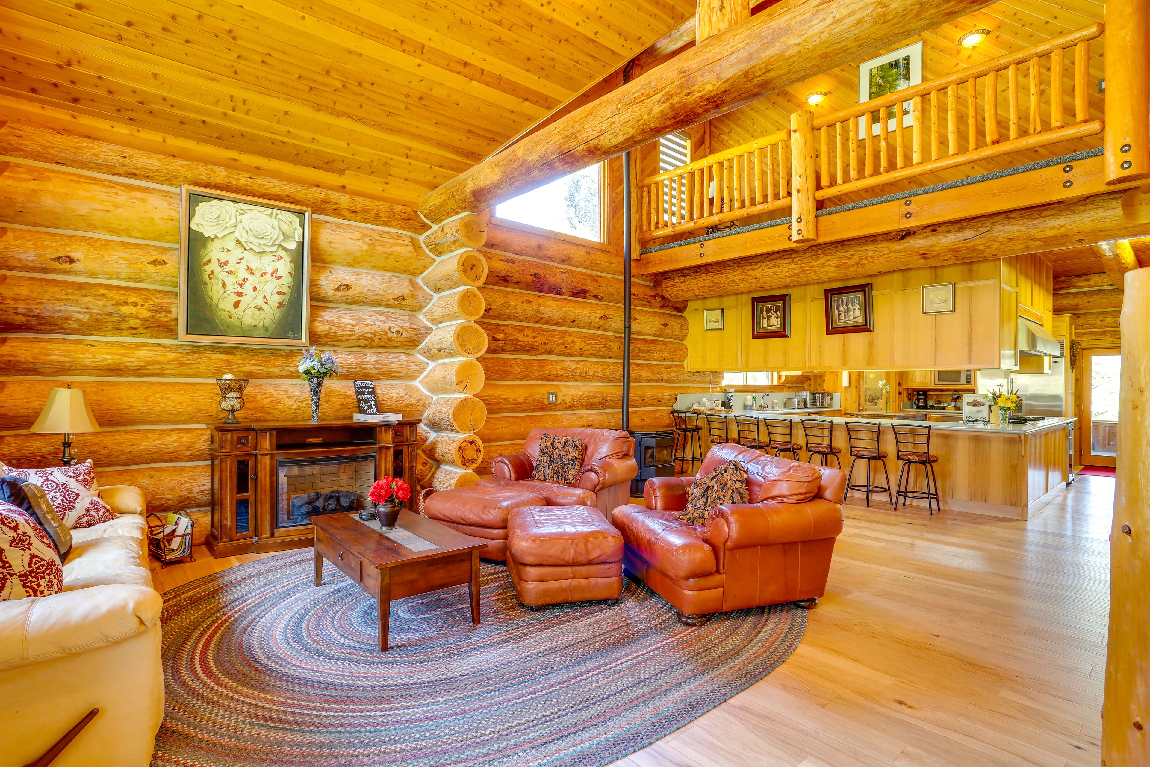Living Room & Kitchen | Main Level | Free WiFi | Central A/C & Heating
