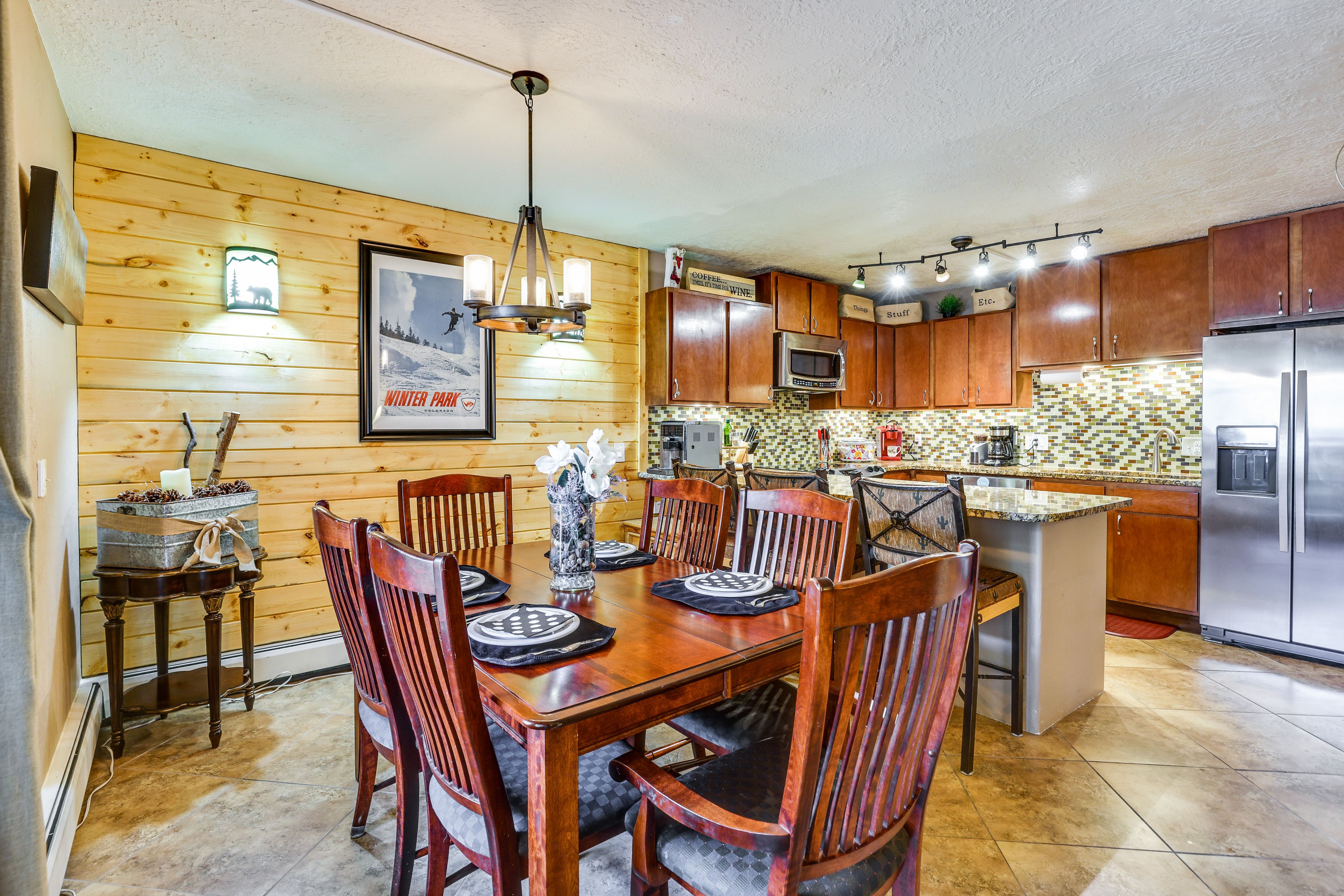 Dining Area | Single-Story Unit | Central Heating
