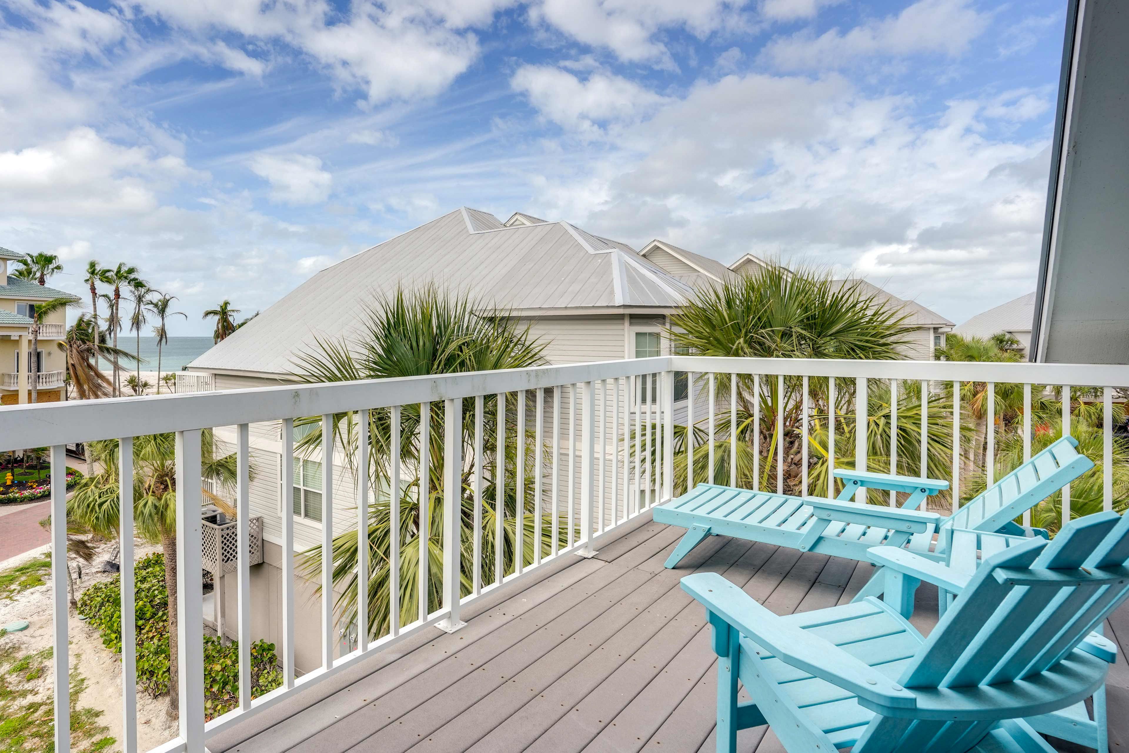 Balcony | Access via Bedroom 1 & Loft | Ocean Views