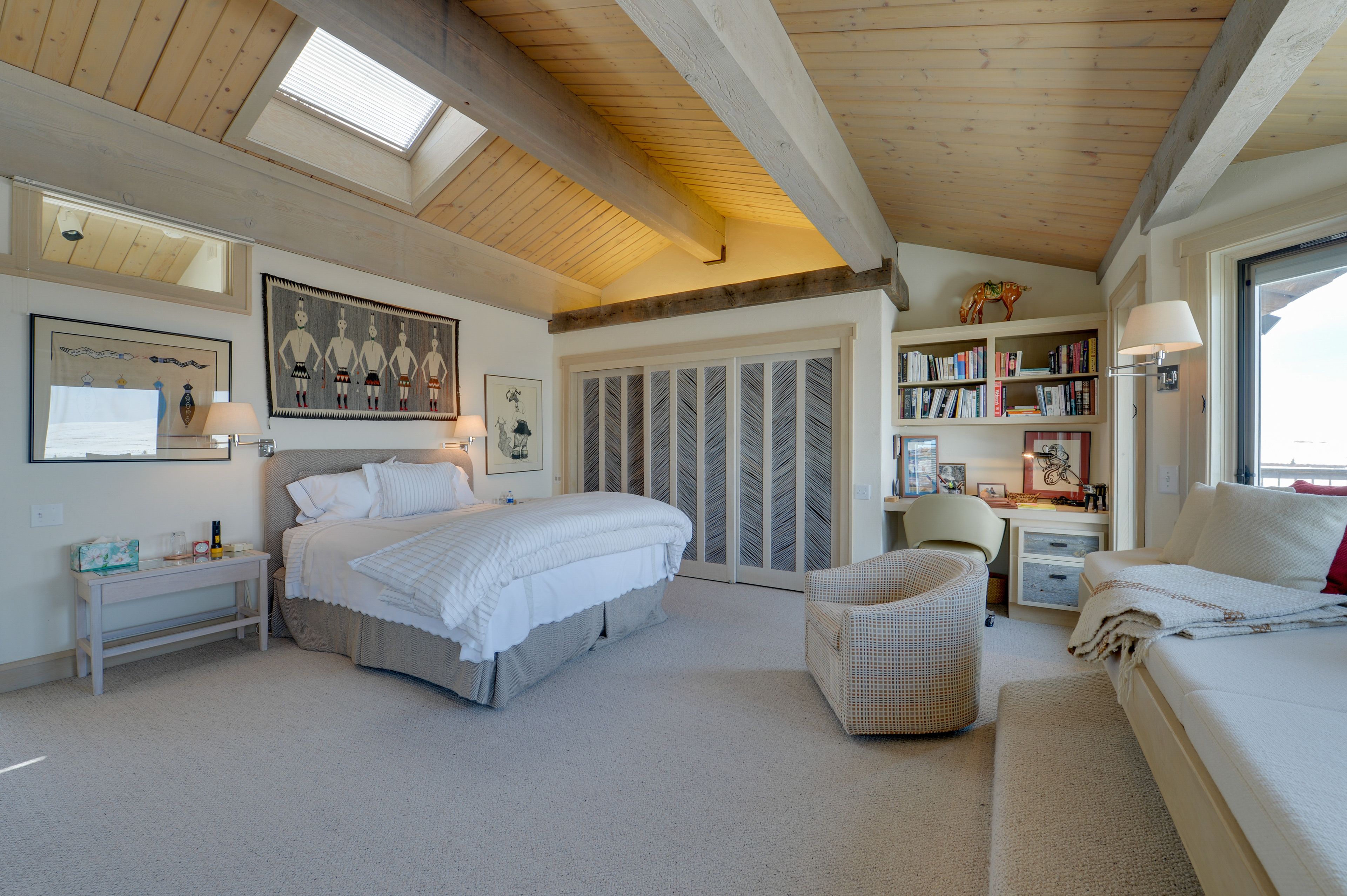 Bedroom Suite 3 | Queen Bed | Workstation | Access to Deck