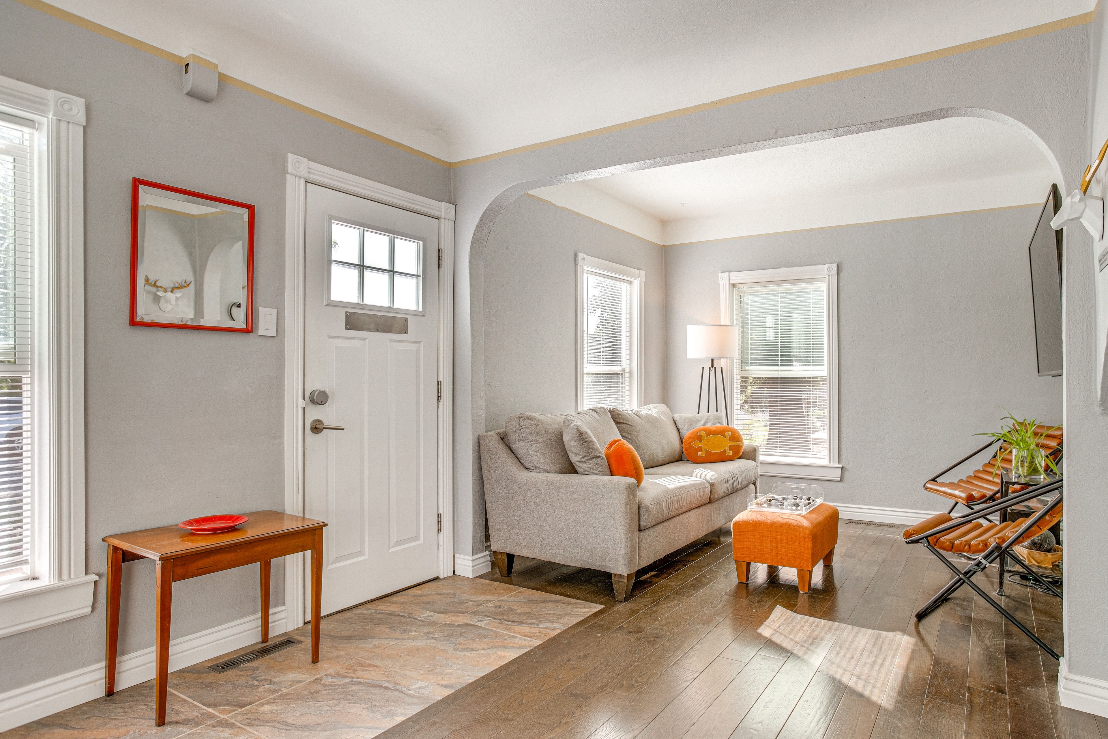 Living Room | Smart TV | 3 Window A/C Units | Electric Heat