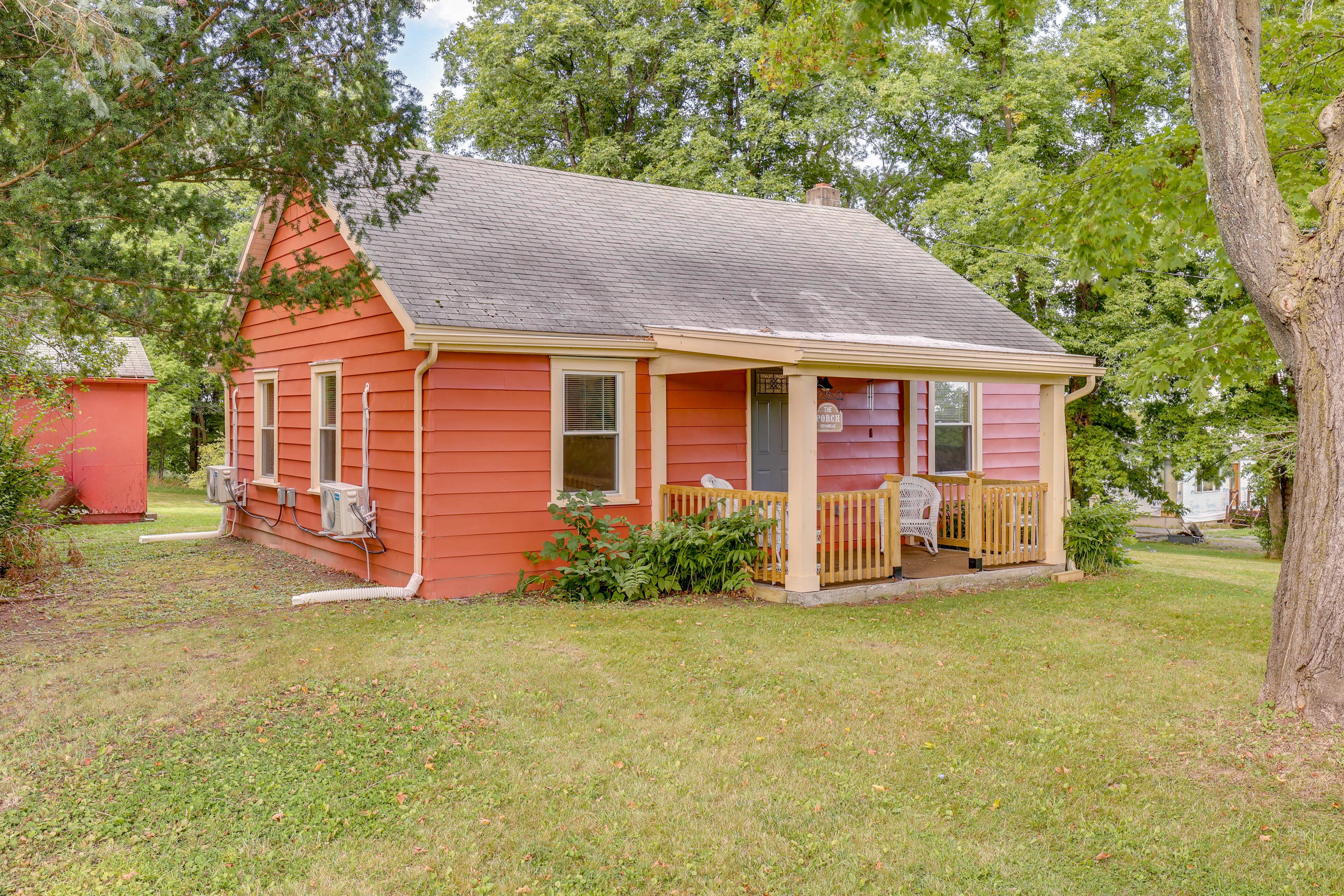 Watkins Glen Vacation Rental | 2BR | 1BA | 1,000 Sq Ft | Stairs Required