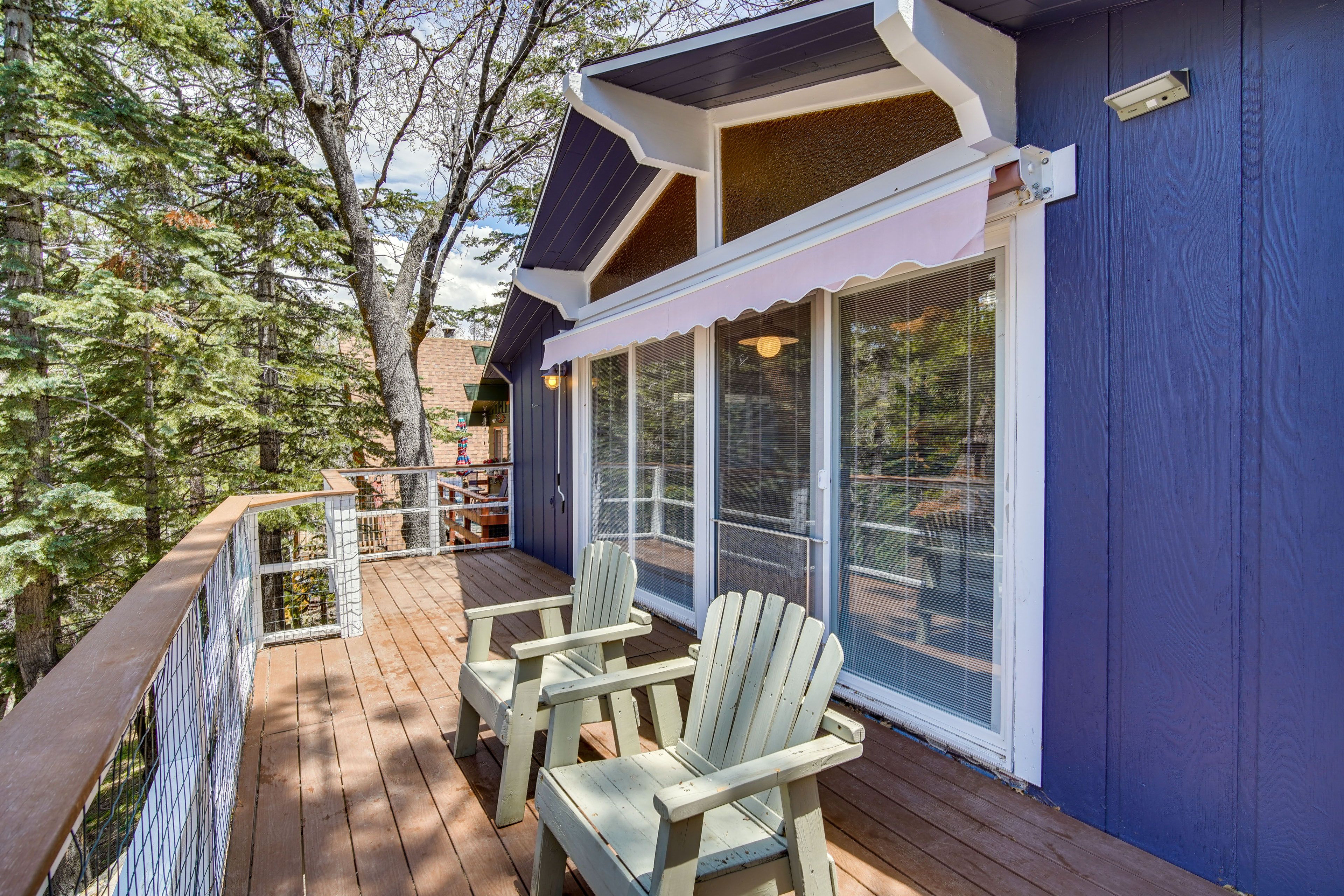 Running Springs Vacation Rental | 2BR | 1BA | 768 Sq Ft | Staircase to Enter
