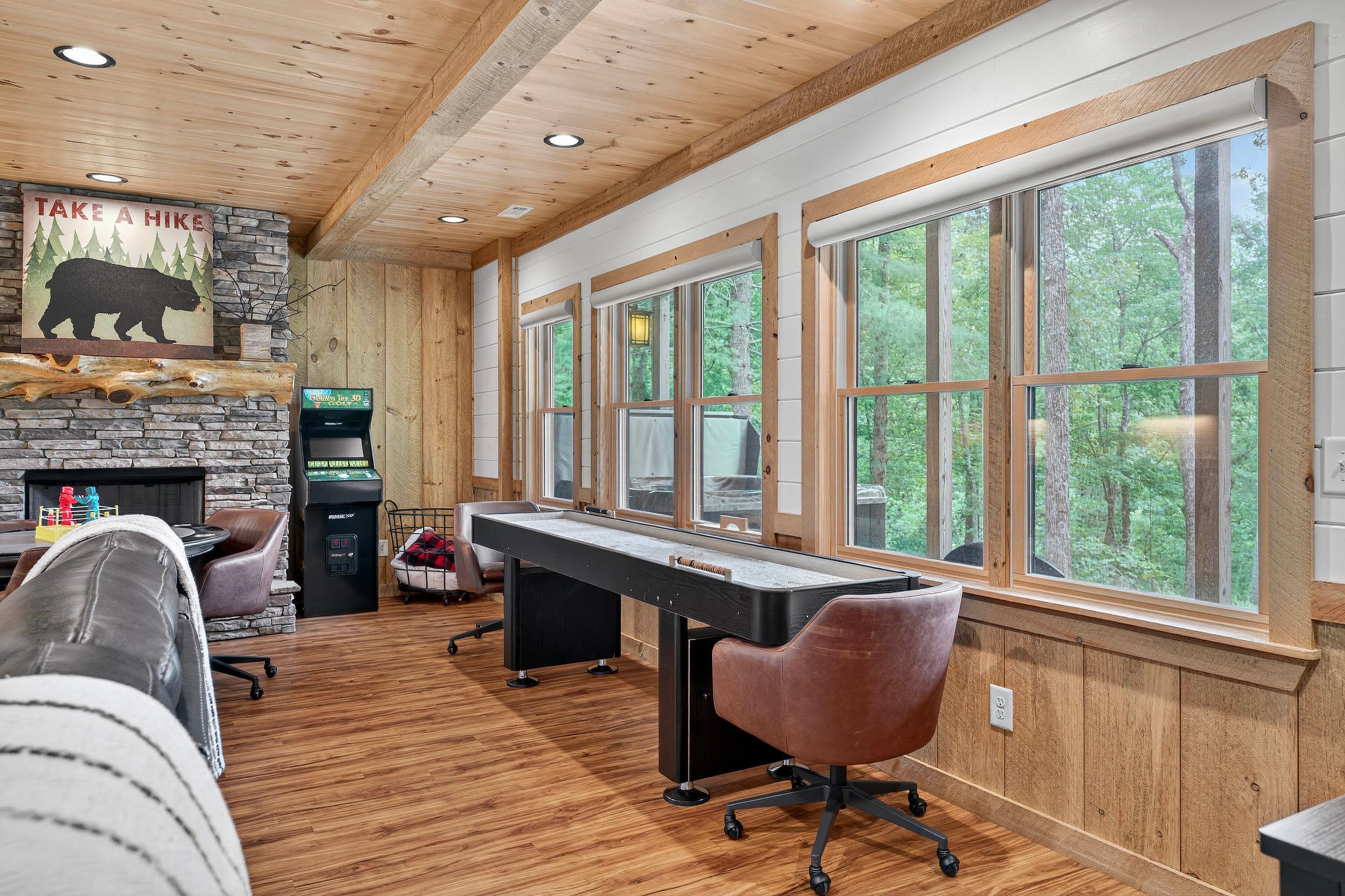 Game Room | Smart TV | Beverage Fridge | Popcorn Maker | Basement Level
