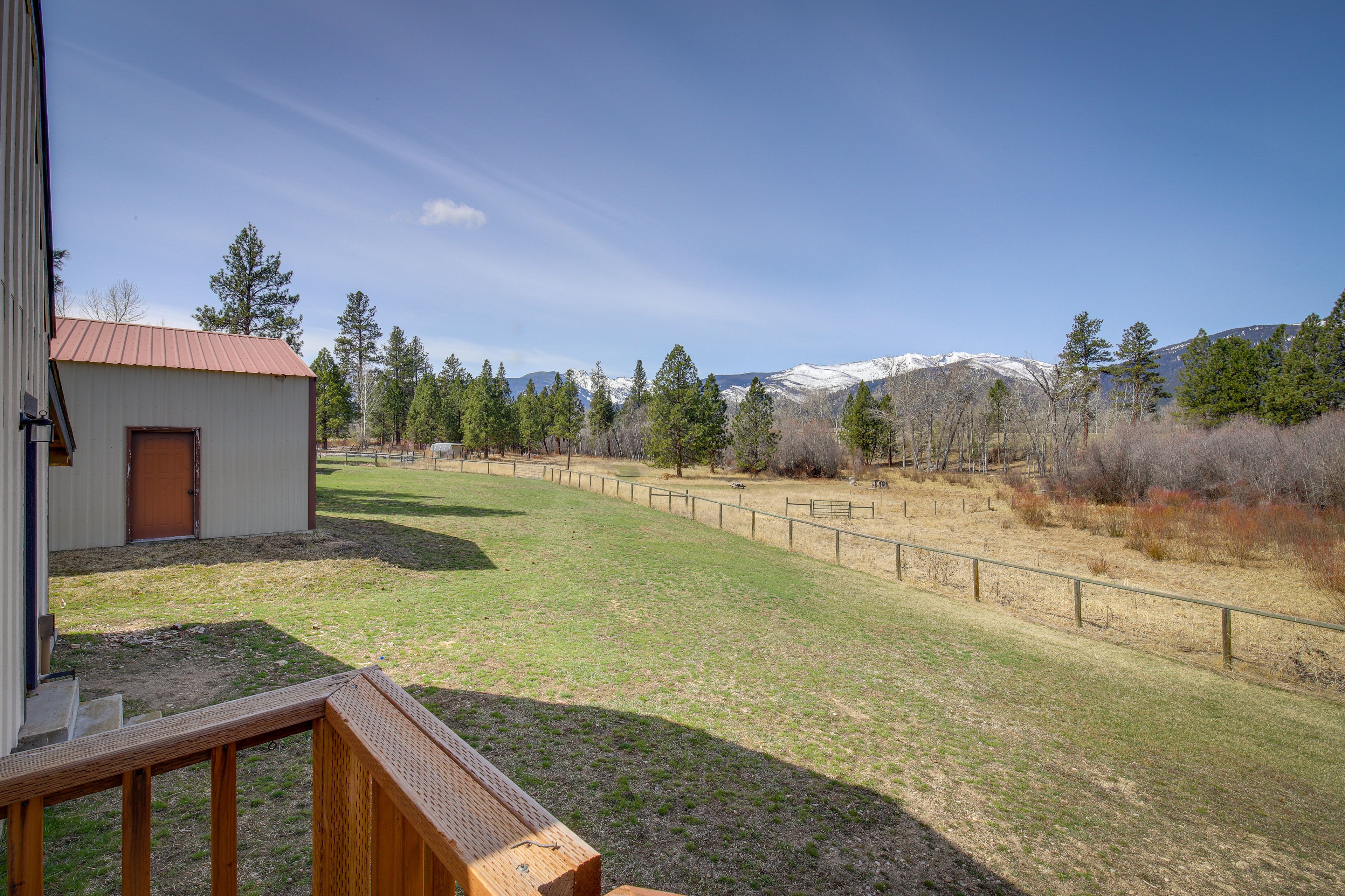 Fenced Yard | Mountain Views | Dog Enclosure | Fire Pit | Seasonal Creek