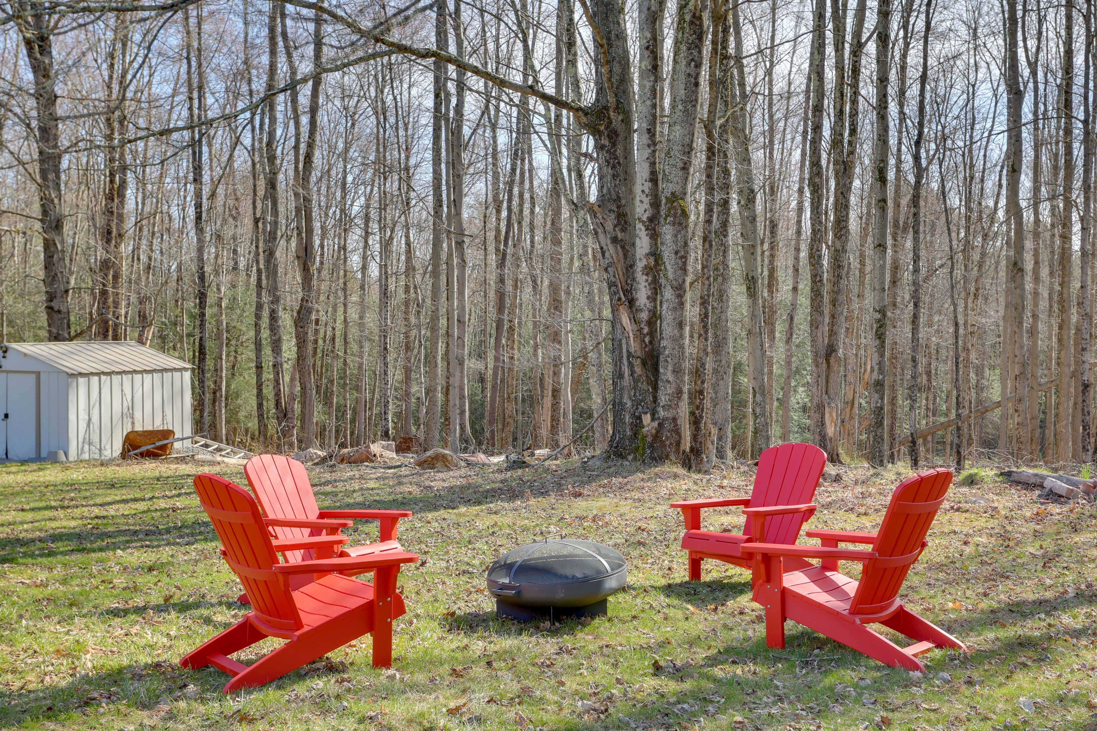 Wooded Yard | Fire Pit