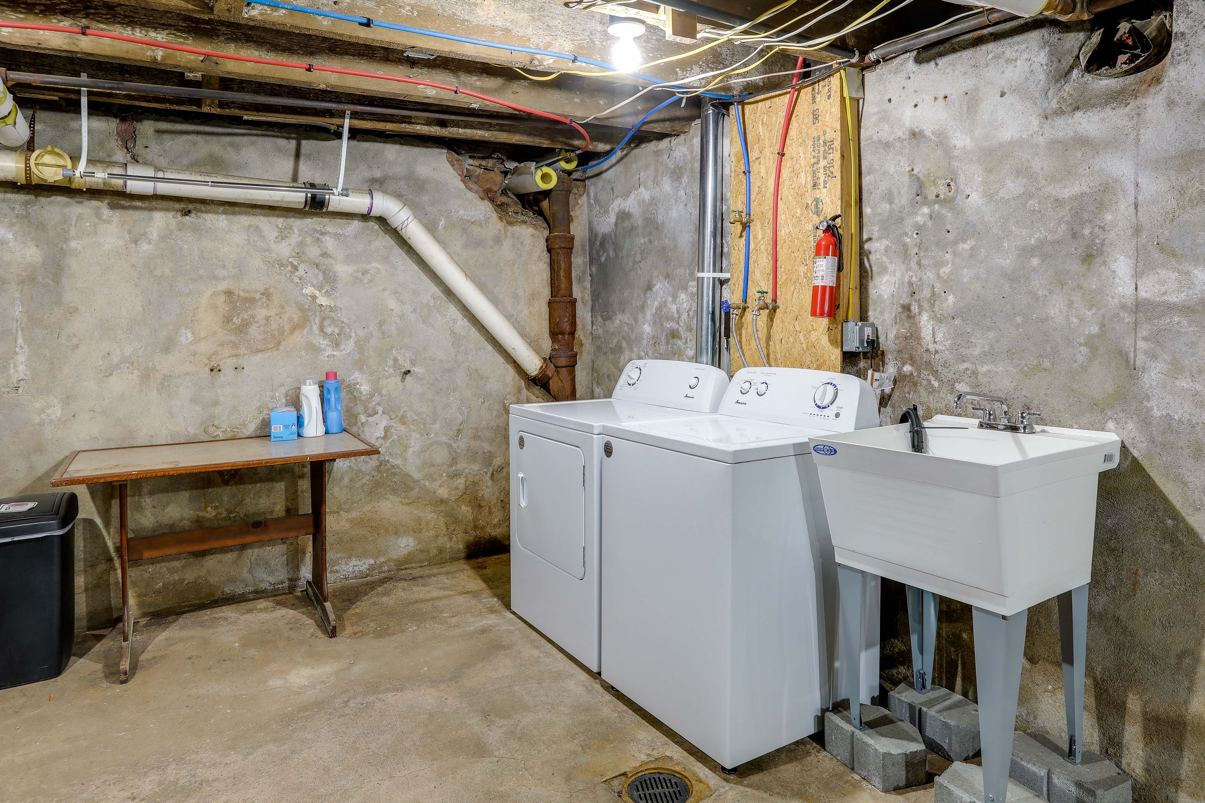 Shared Basement Laundry Room
