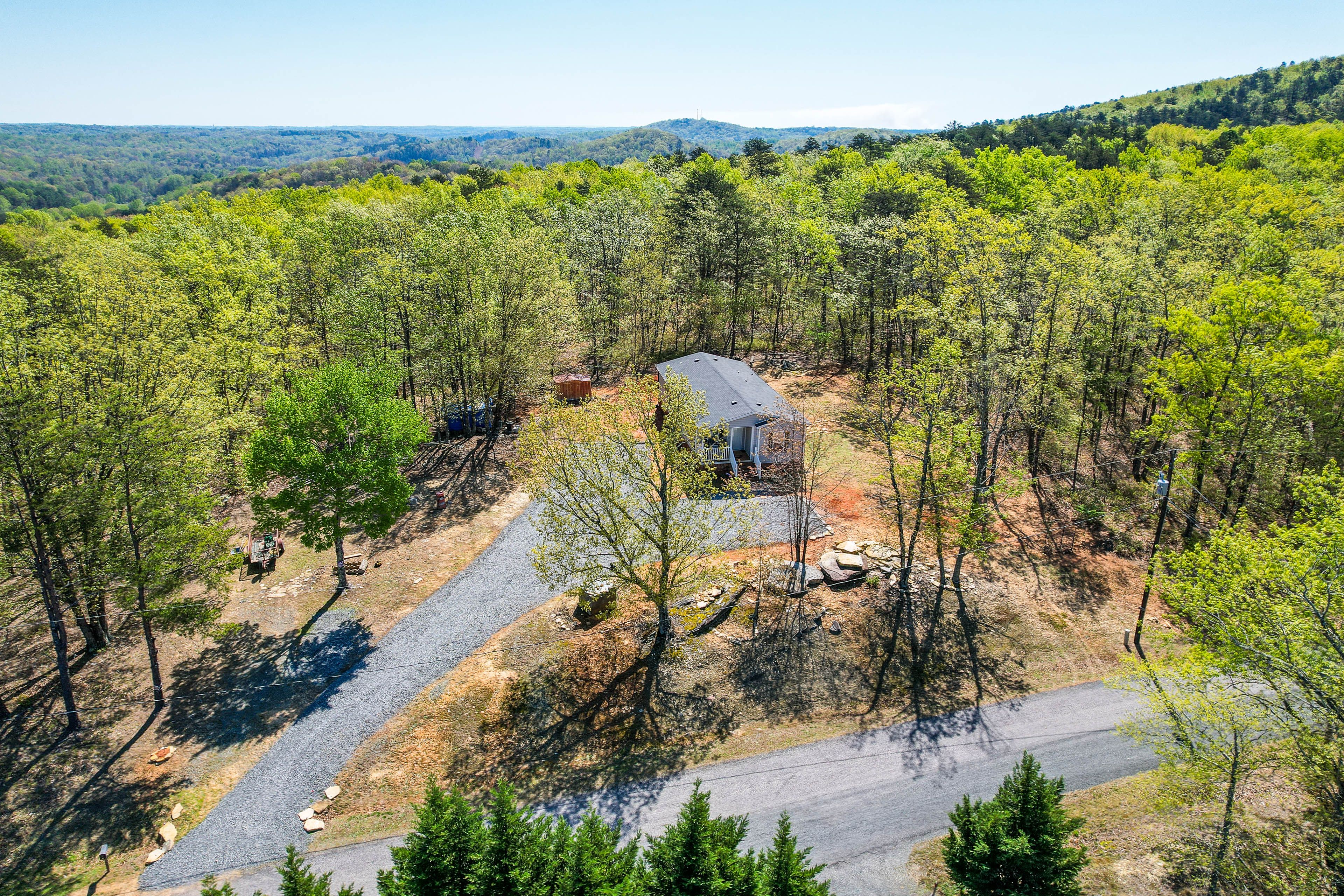 Aerial Picture of Property | 3 Mi to Hanging Rock State Park