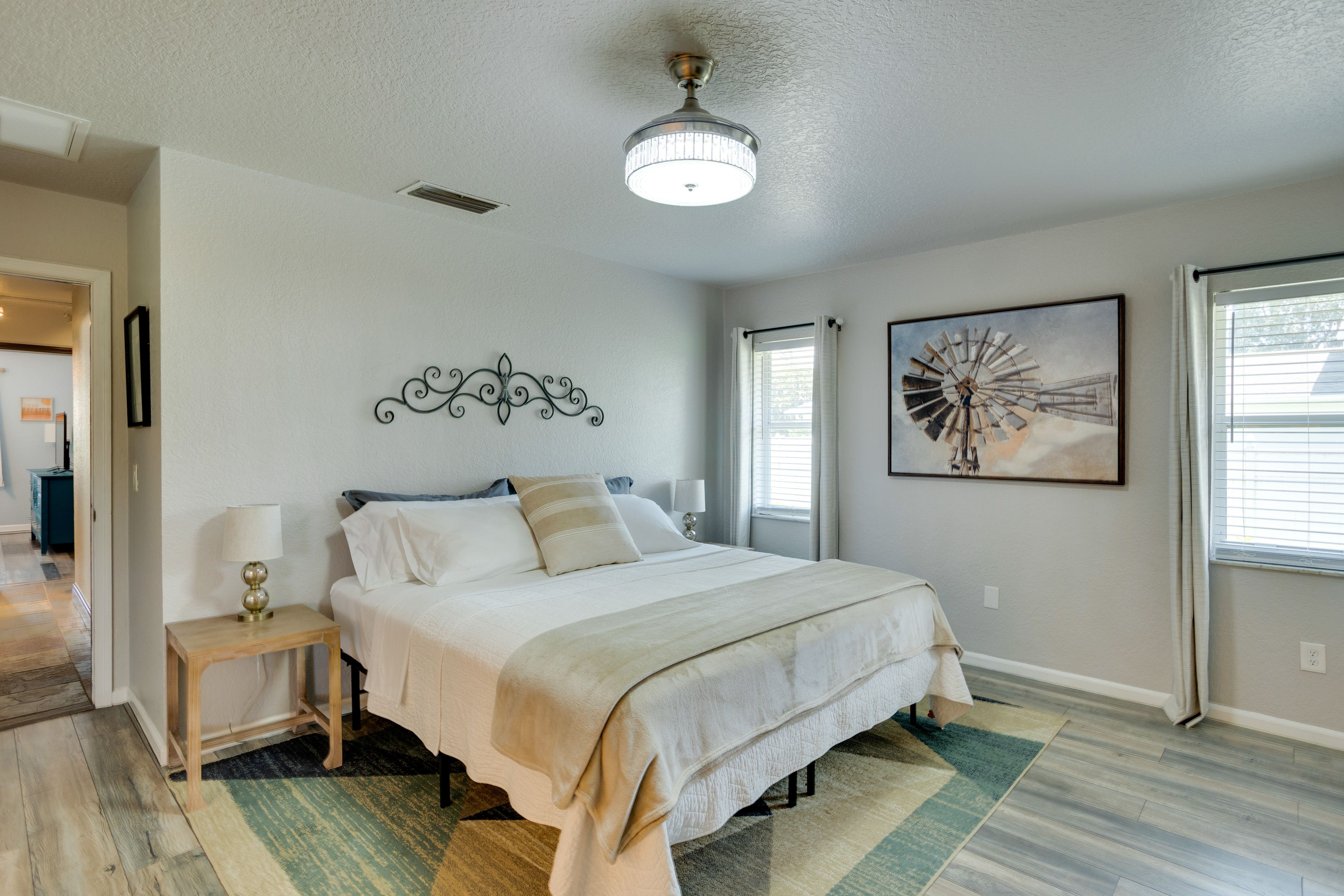 Bedroom 1 | California King Bed | Sleeper Sofa | Smart TV