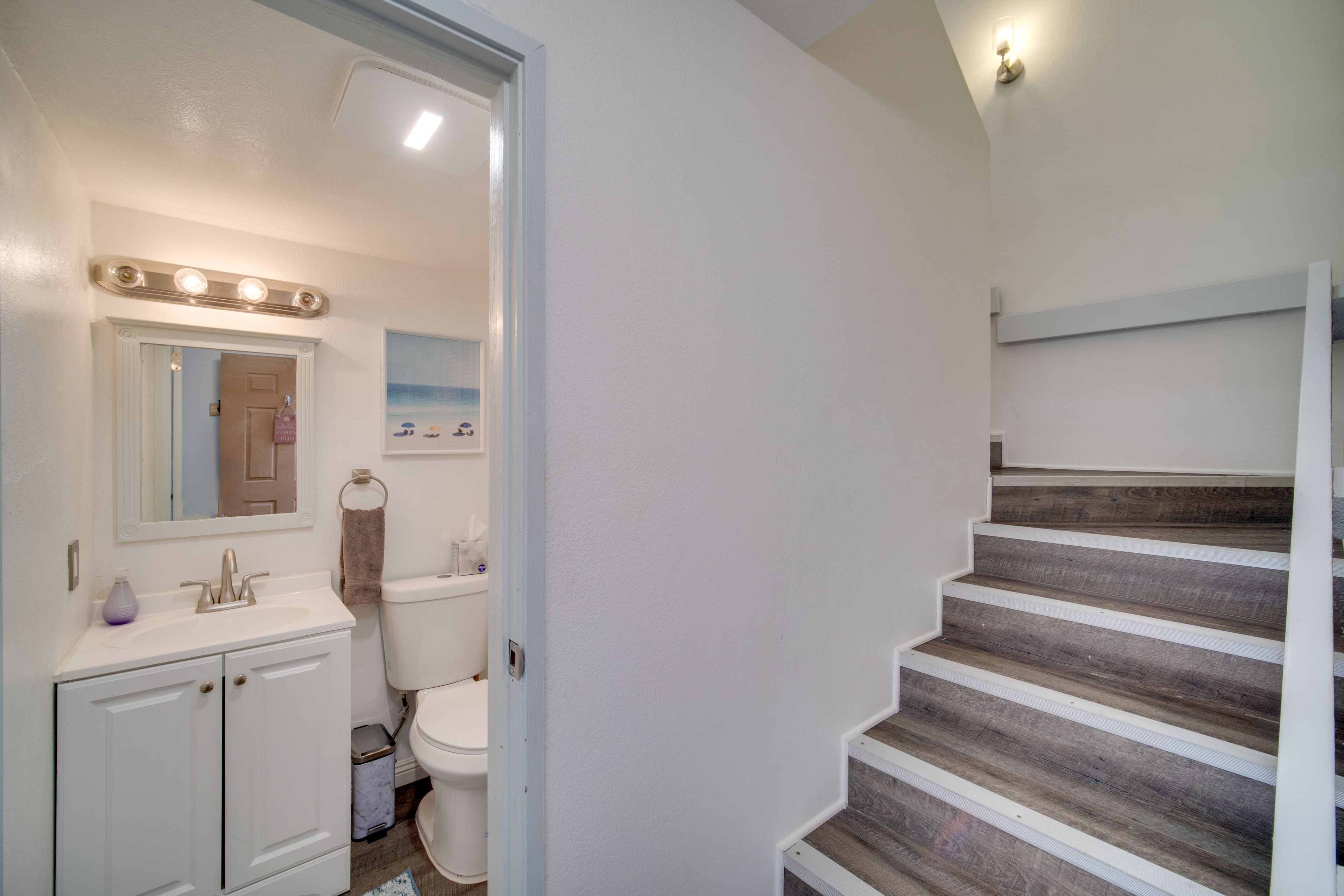 Half Bathroom | 1st Floor | Stairs to Access 2nd Floor