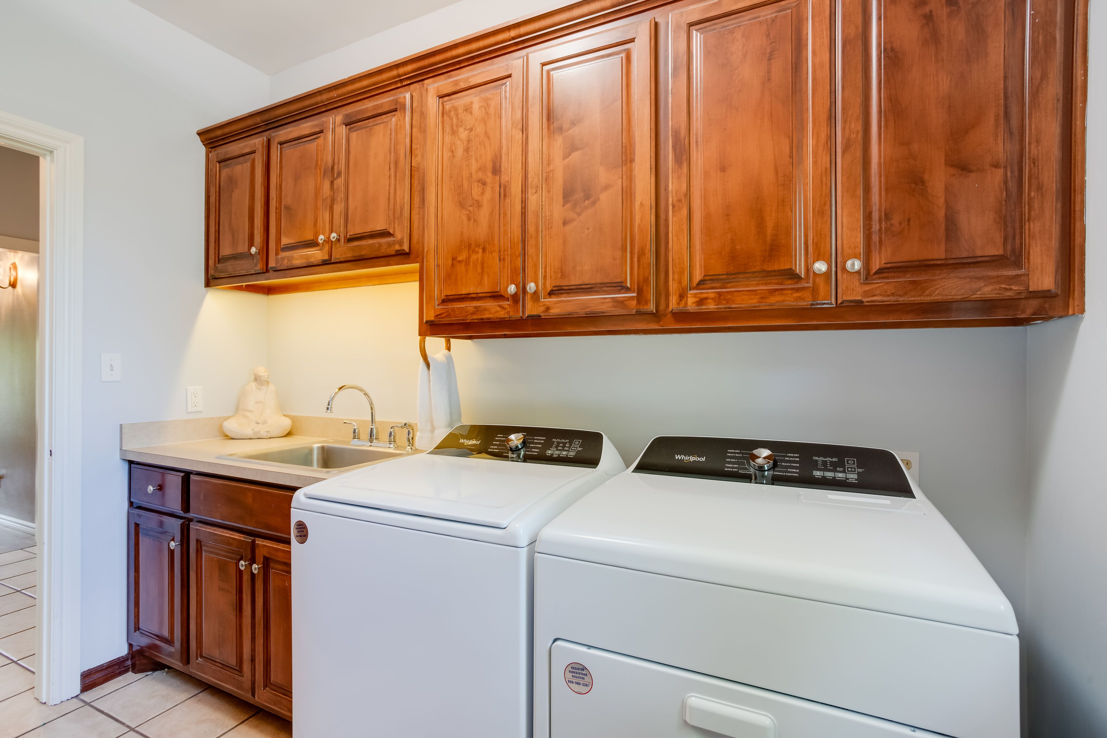 Laundry Area | 1st Floor | Washer/Dryer | Laundry Detergent | Iron/Board
