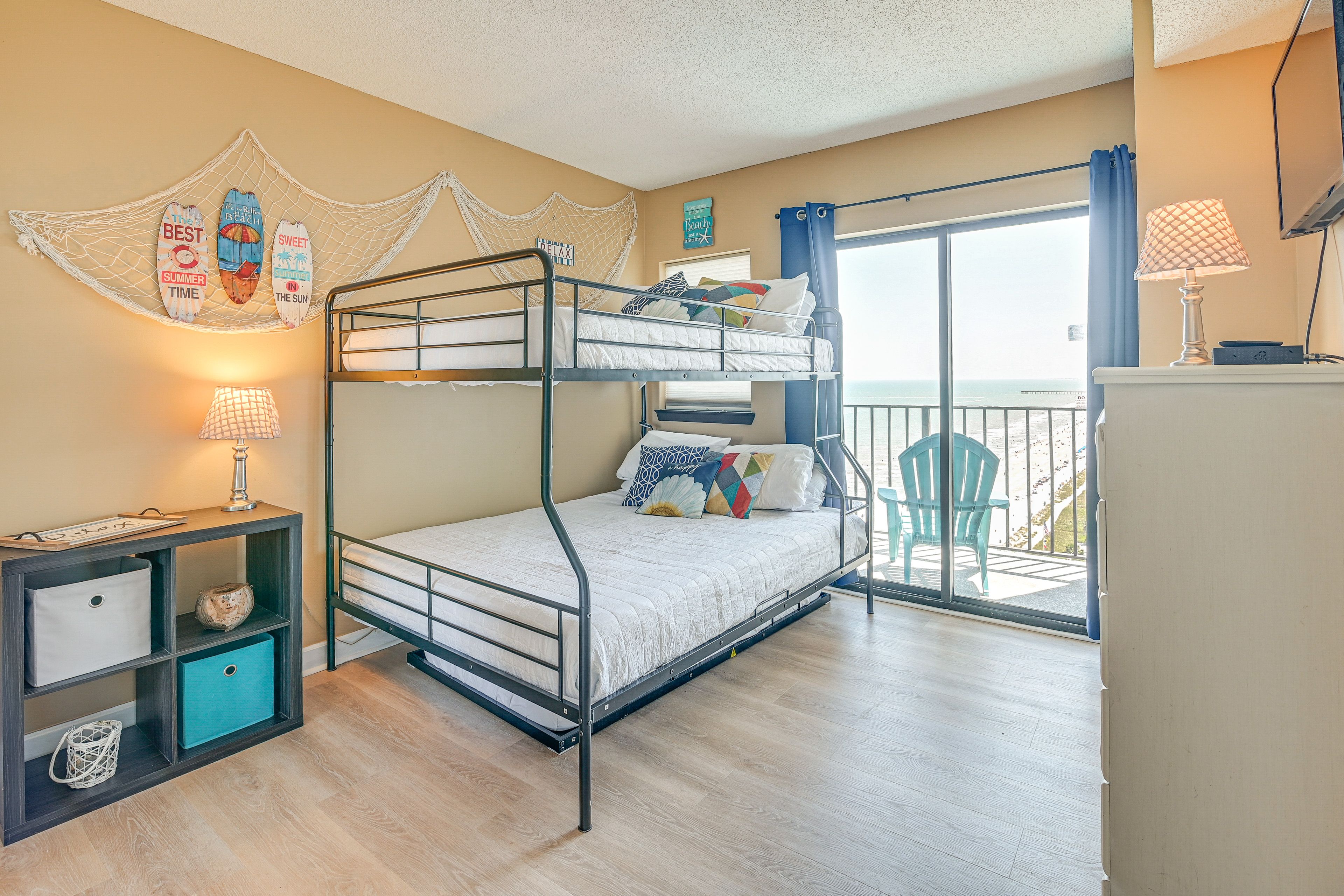 Bedroom 2 | XL Full/Queen Bunk Bed w/ Twin Trundle | Smart TV | Balcony Access