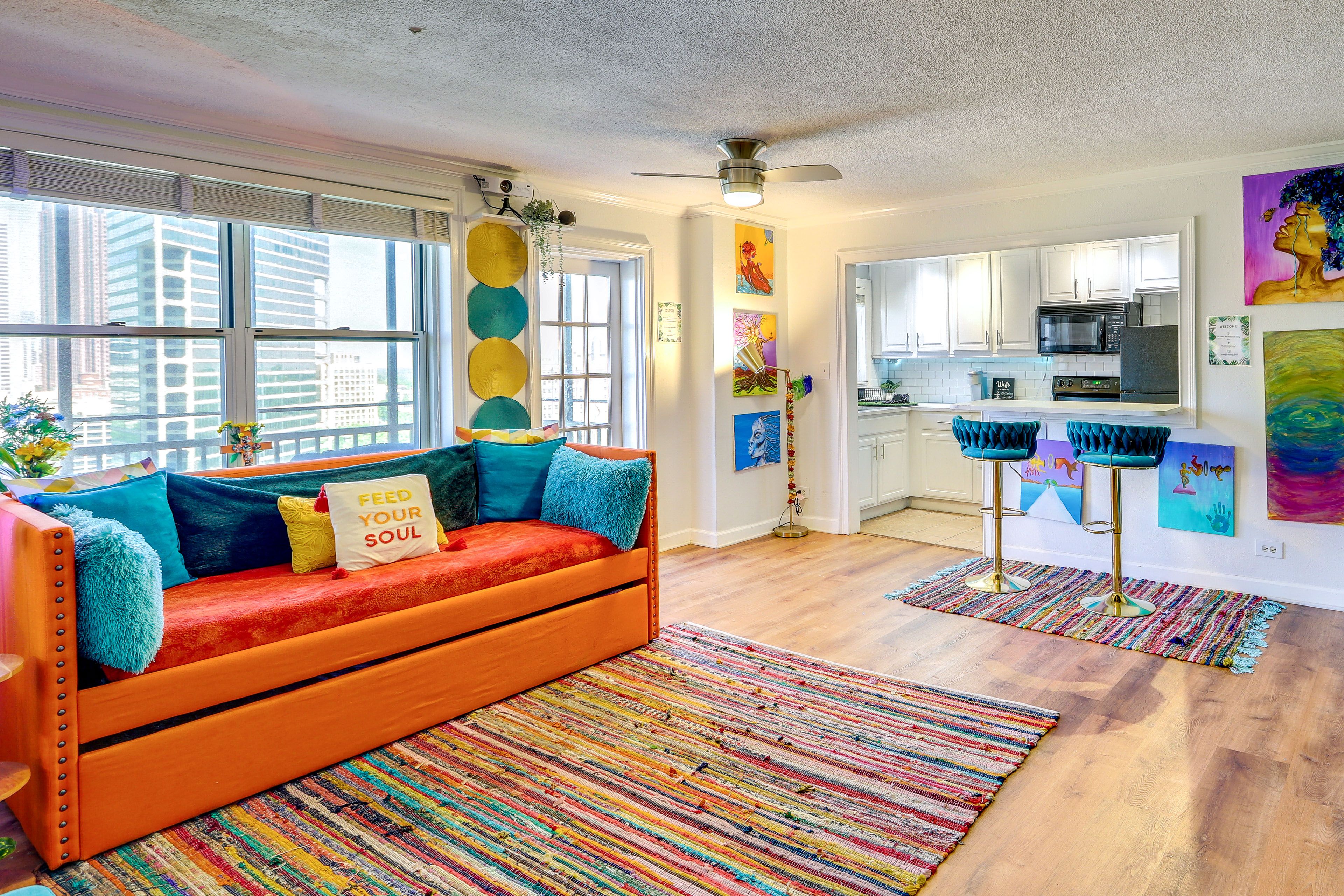 Living Room | Sleeper Sofa | Breakfast Bar