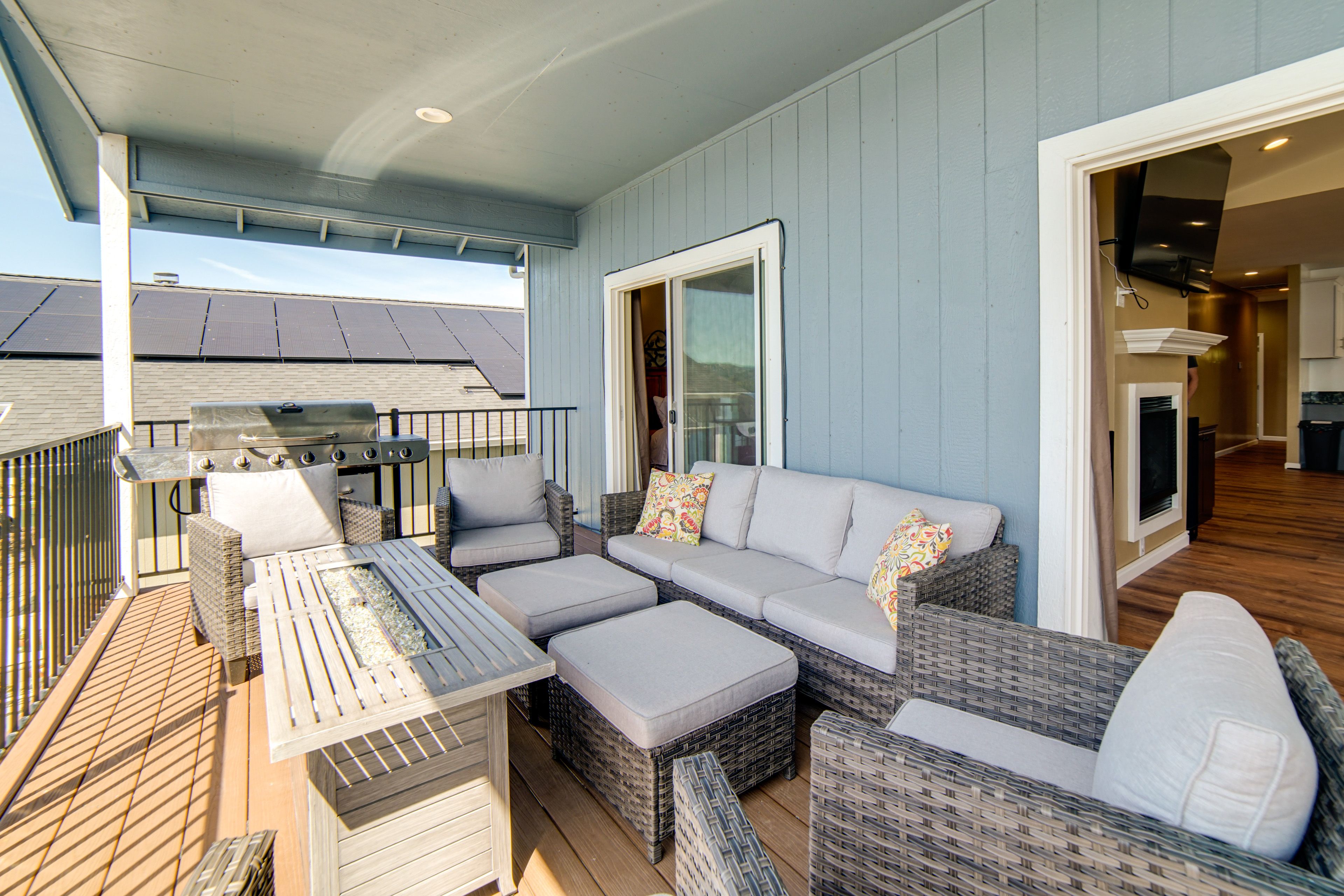 Deck | Gas Grill (Propane Provided) | Fire Pit | Outdoor Seating Areas