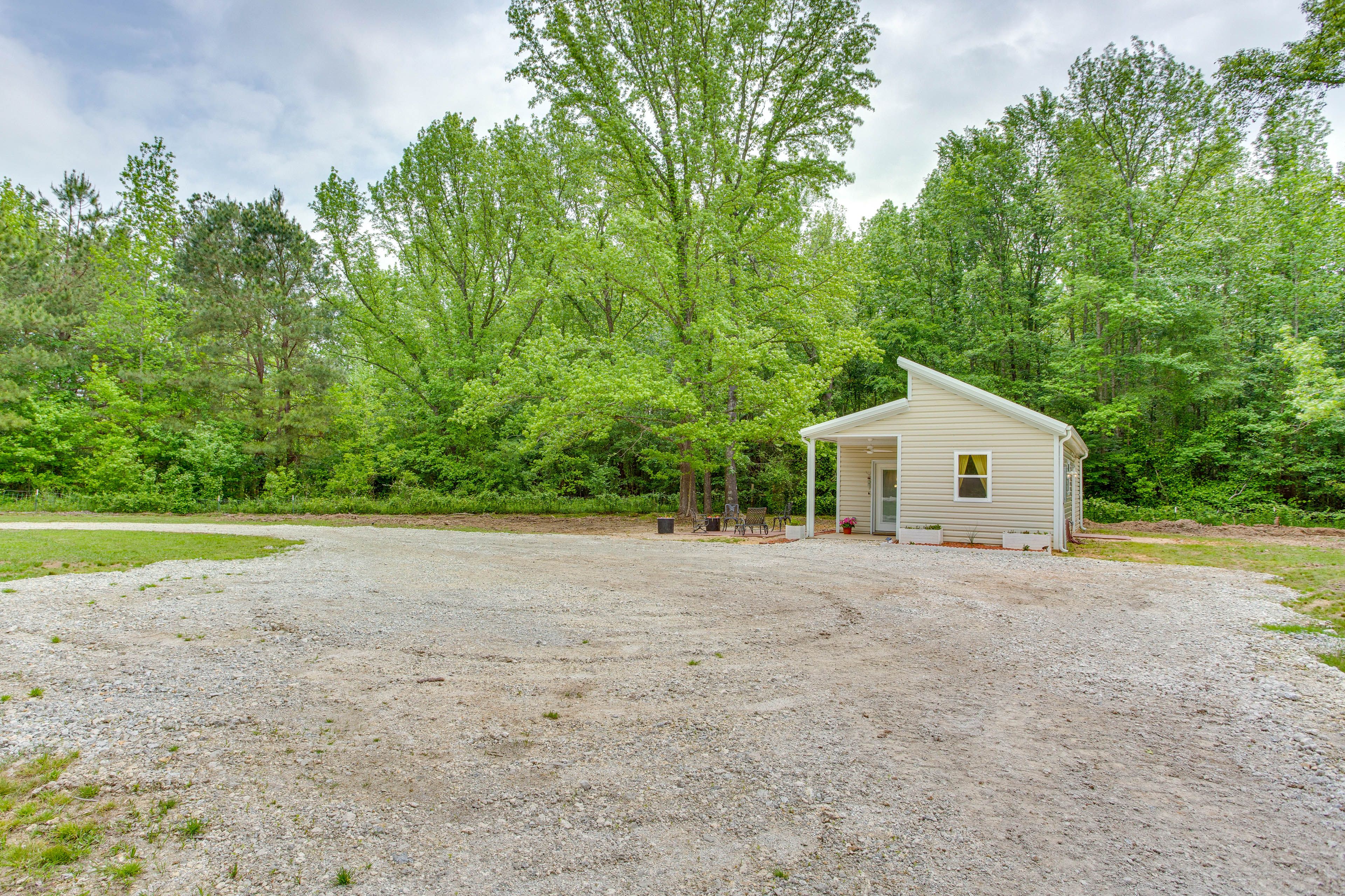 Cabin Exterior | Homeowner On-Site (Main House) | Farm Animals On-Site