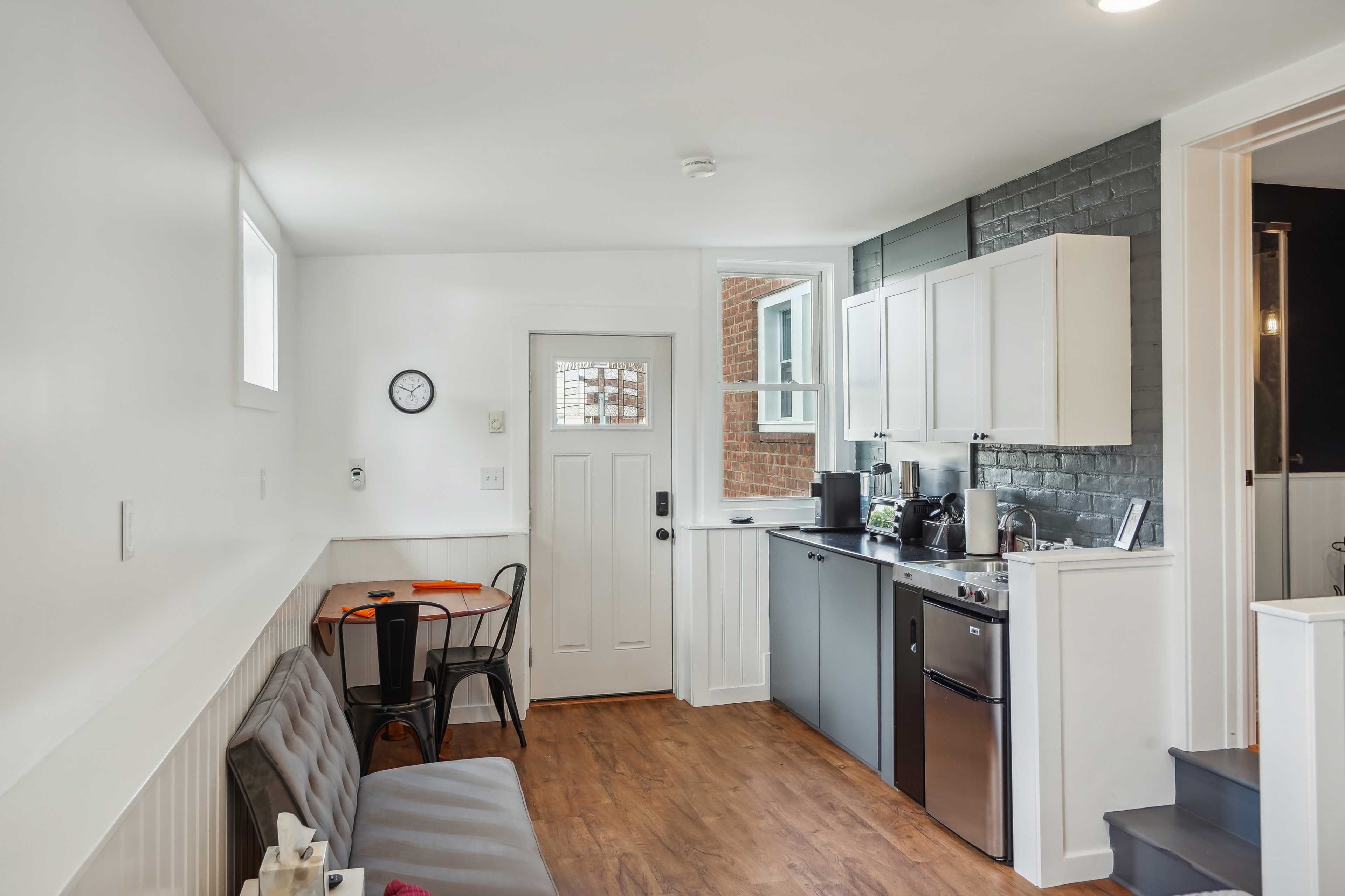 Kingston Vacation Rental | Studio | 1BA | 400 Sq Ft | Small Step for Entry