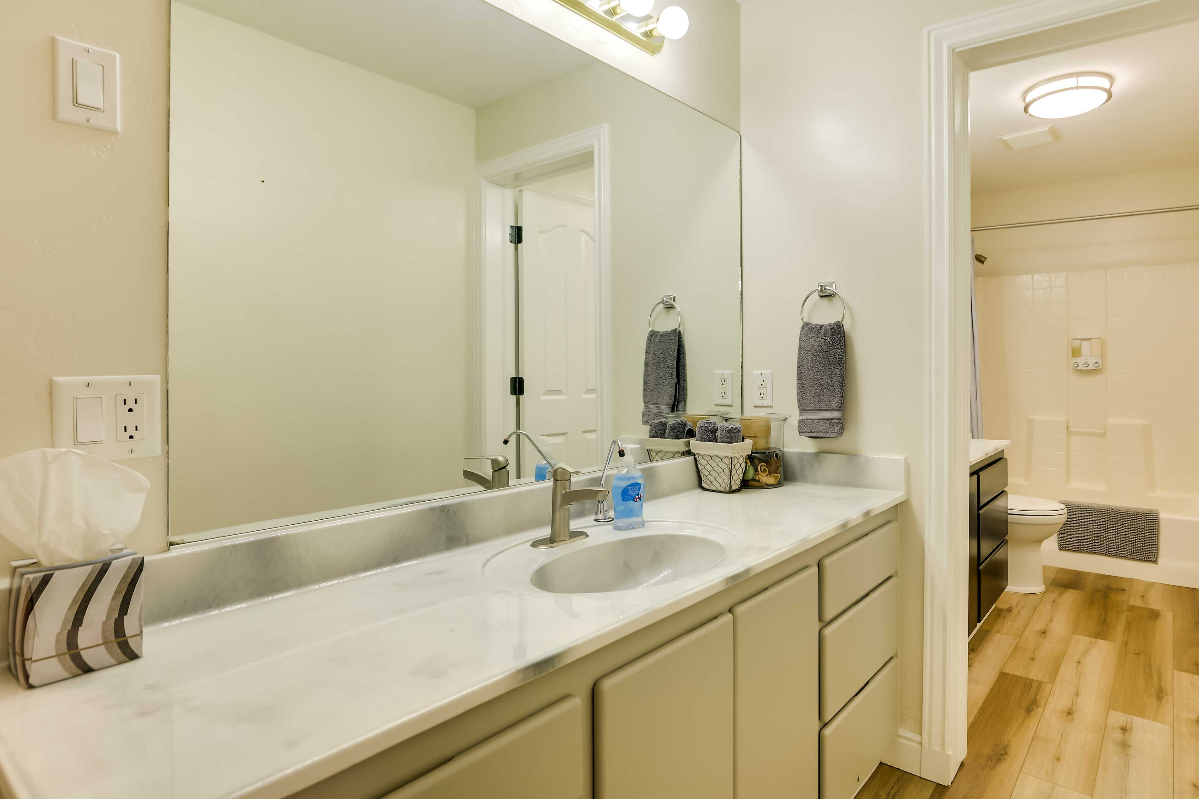 Full Bathroom w/ Extra Sink Vanity